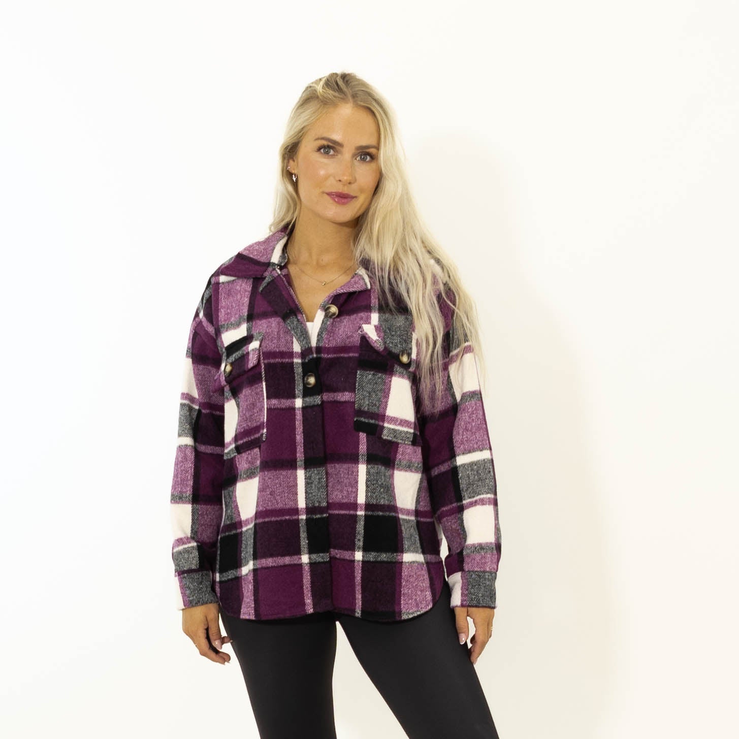 Stacey ternet skovmands jakke, Lilla