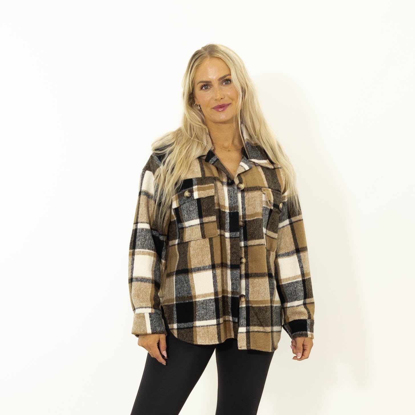 Stacey ternet skovmands jakke, Camel