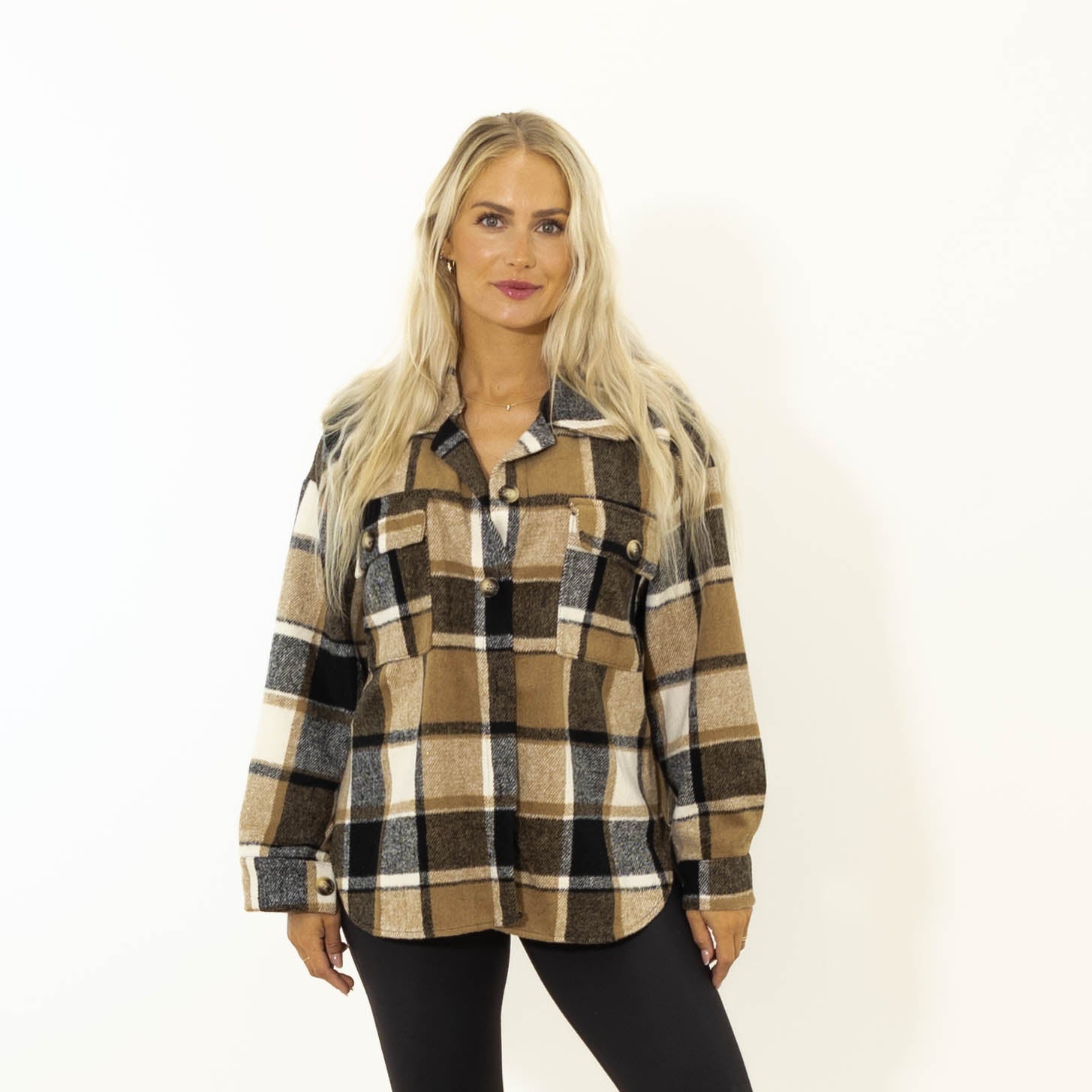 Stacey ternet skovmands jakke, Camel