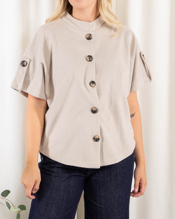 Chrisy poncho, Beige