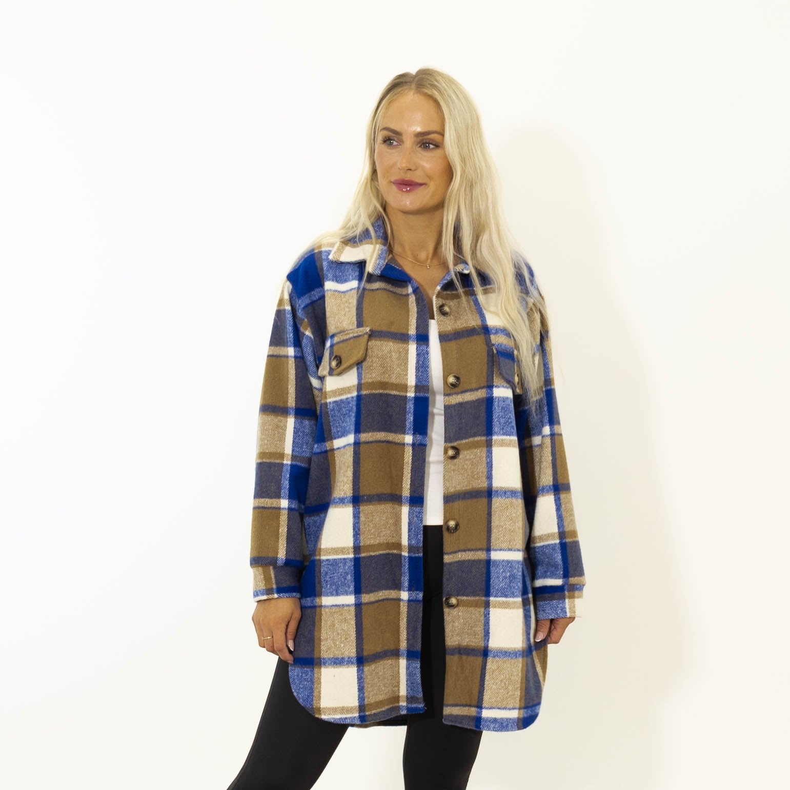 Amber ternet skovmands jakke, Blå