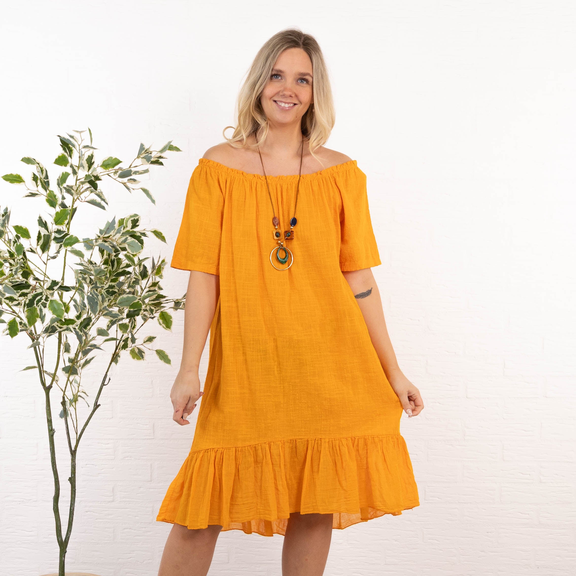 Miranda kjole, Orange