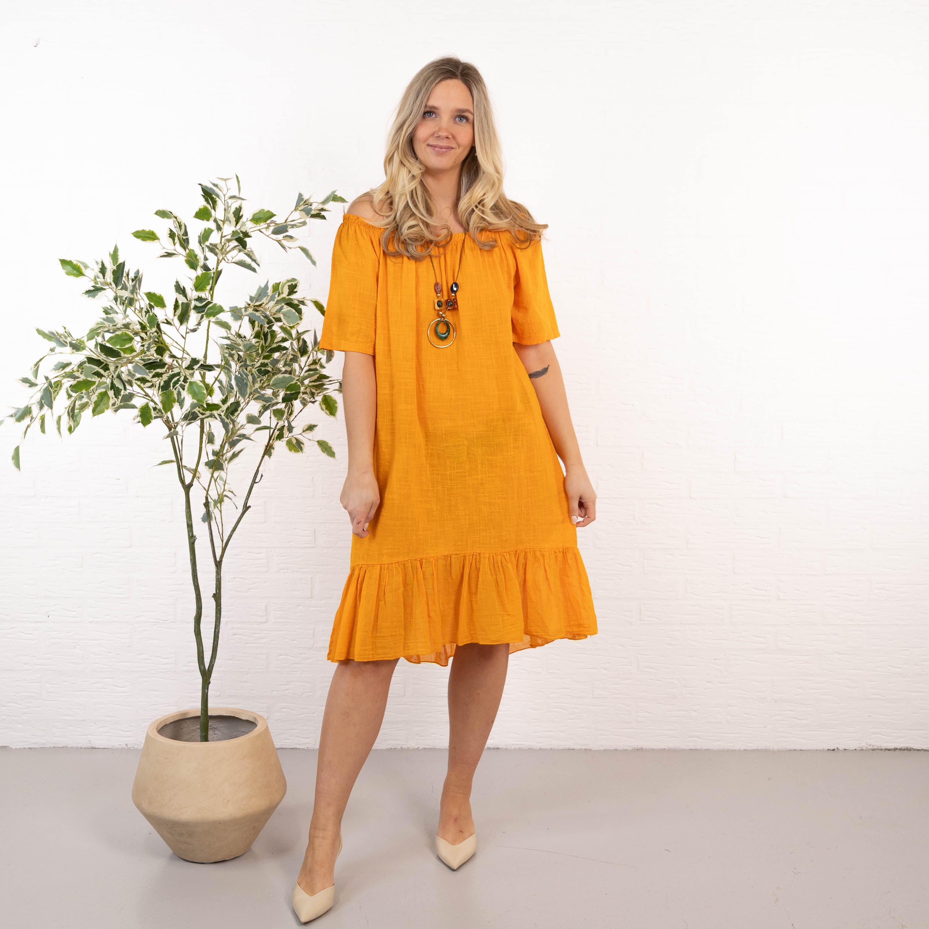 Miranda kjole, Orange
