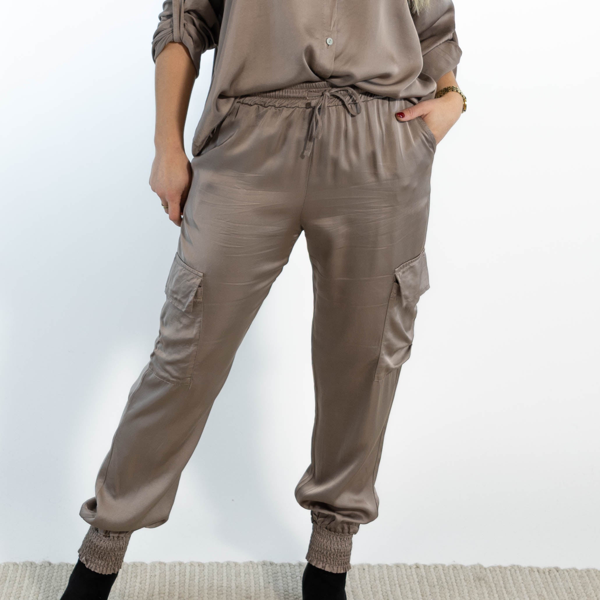 Megan combat bukser, Taupe