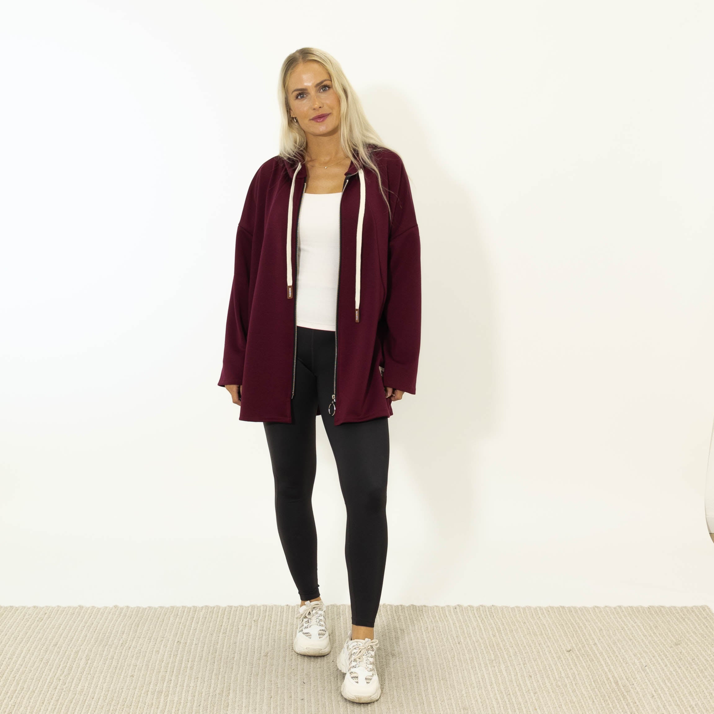 Ollie Lynlås Hoodie, Bordeaux