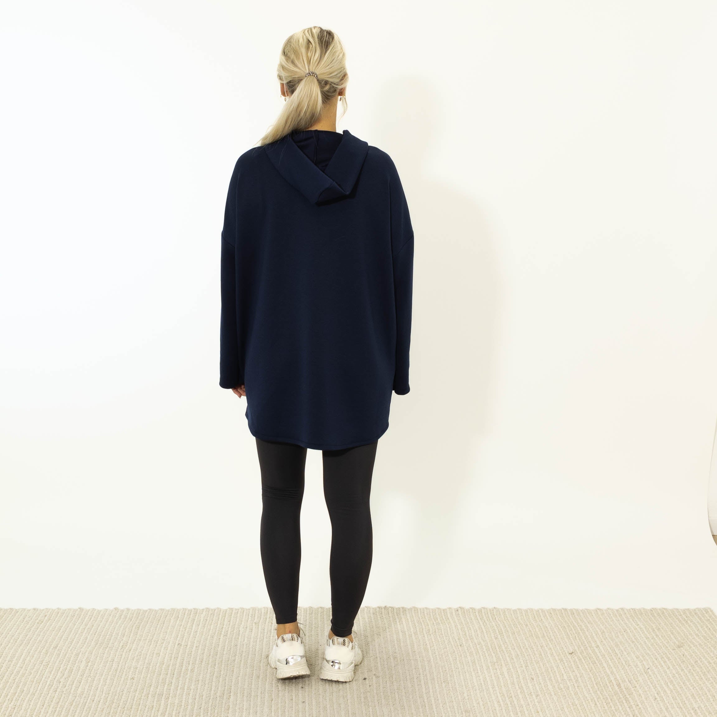 Ollie Lynlås Hoodie, Navy