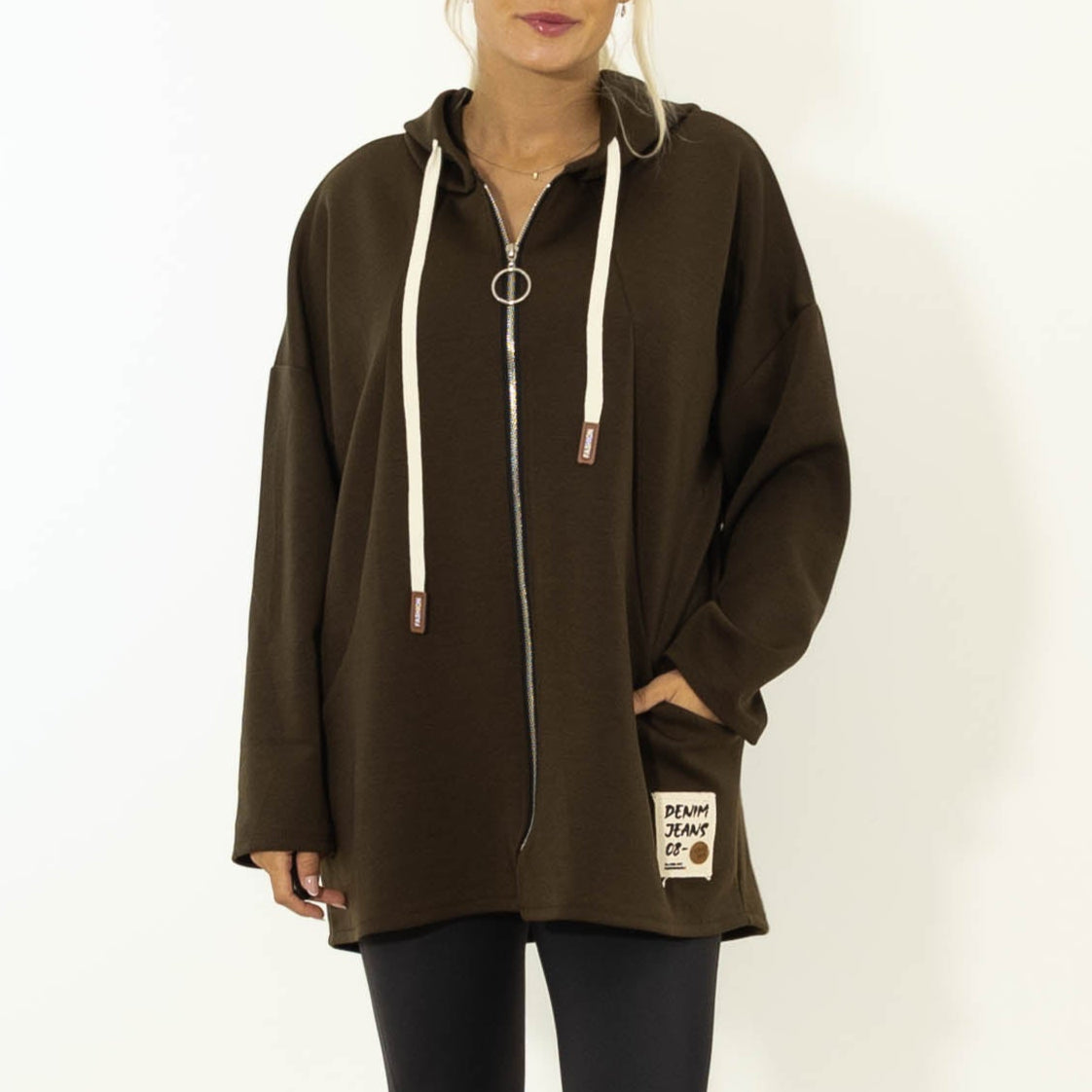 Ollie Lynlås Hoodie, Choko