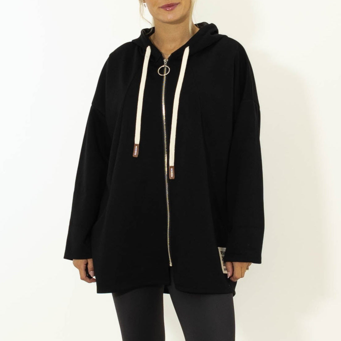 Ollie Lynlås Hoodie, Sort
