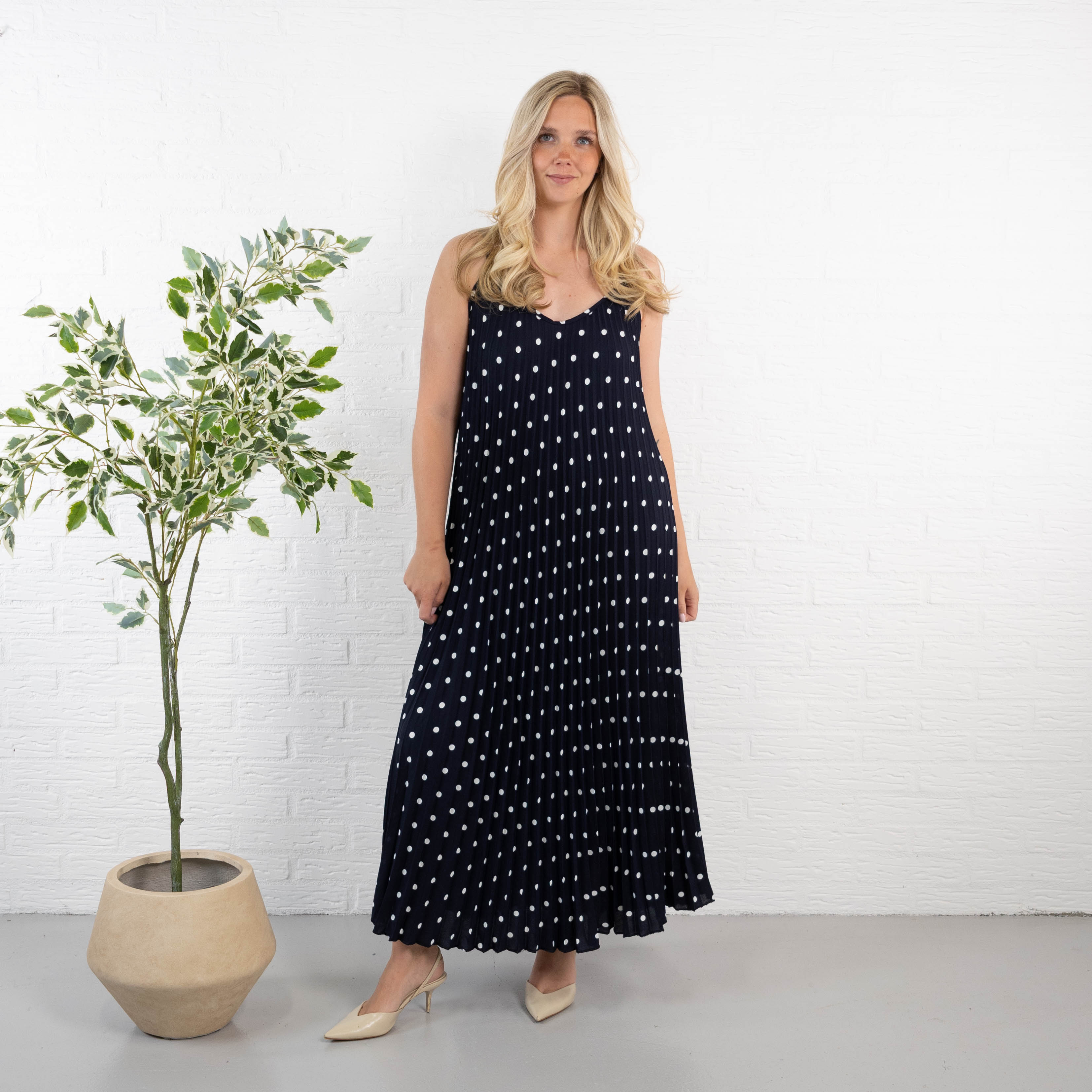 Pixie stropkjole, Navy