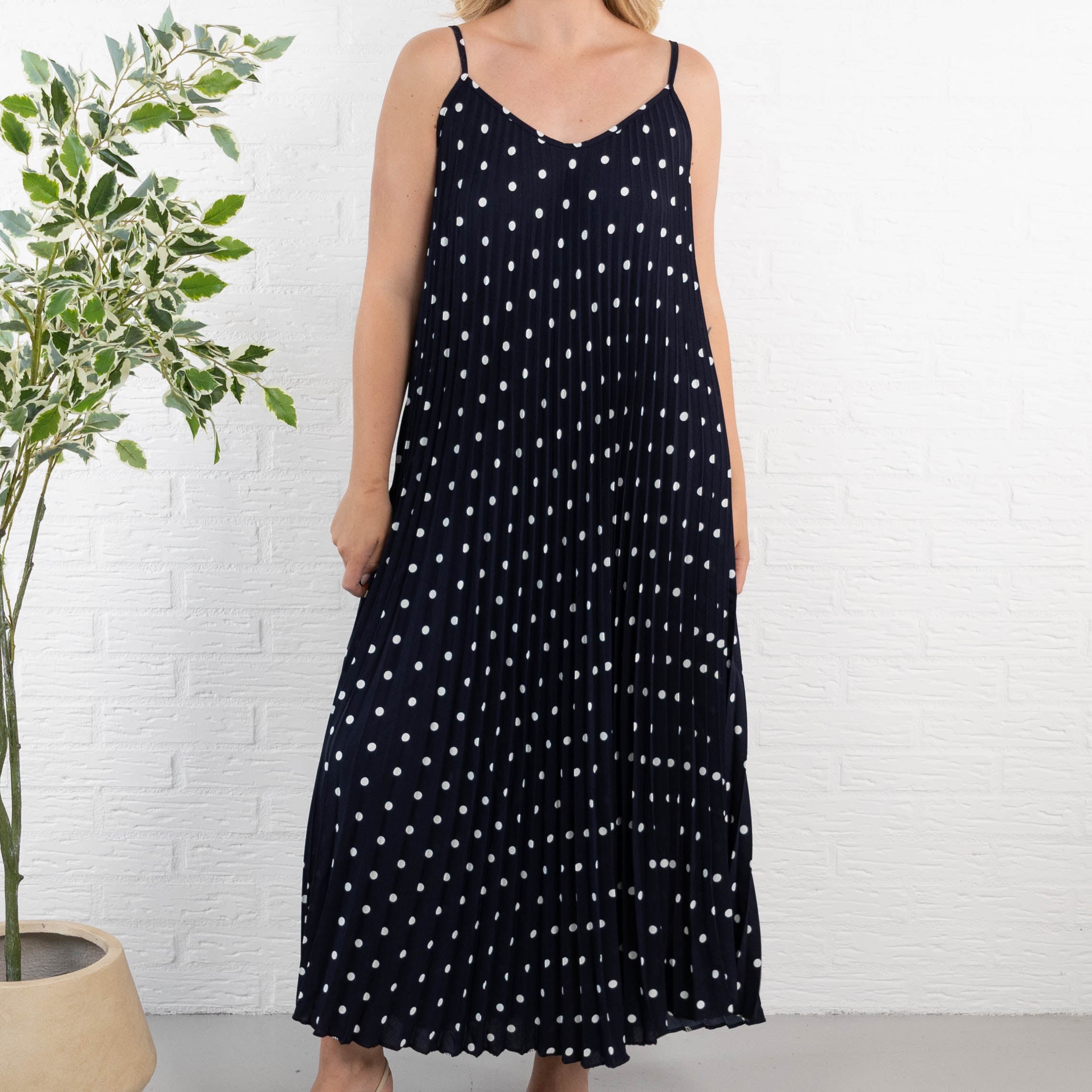 Pixie stropkjole, Navy