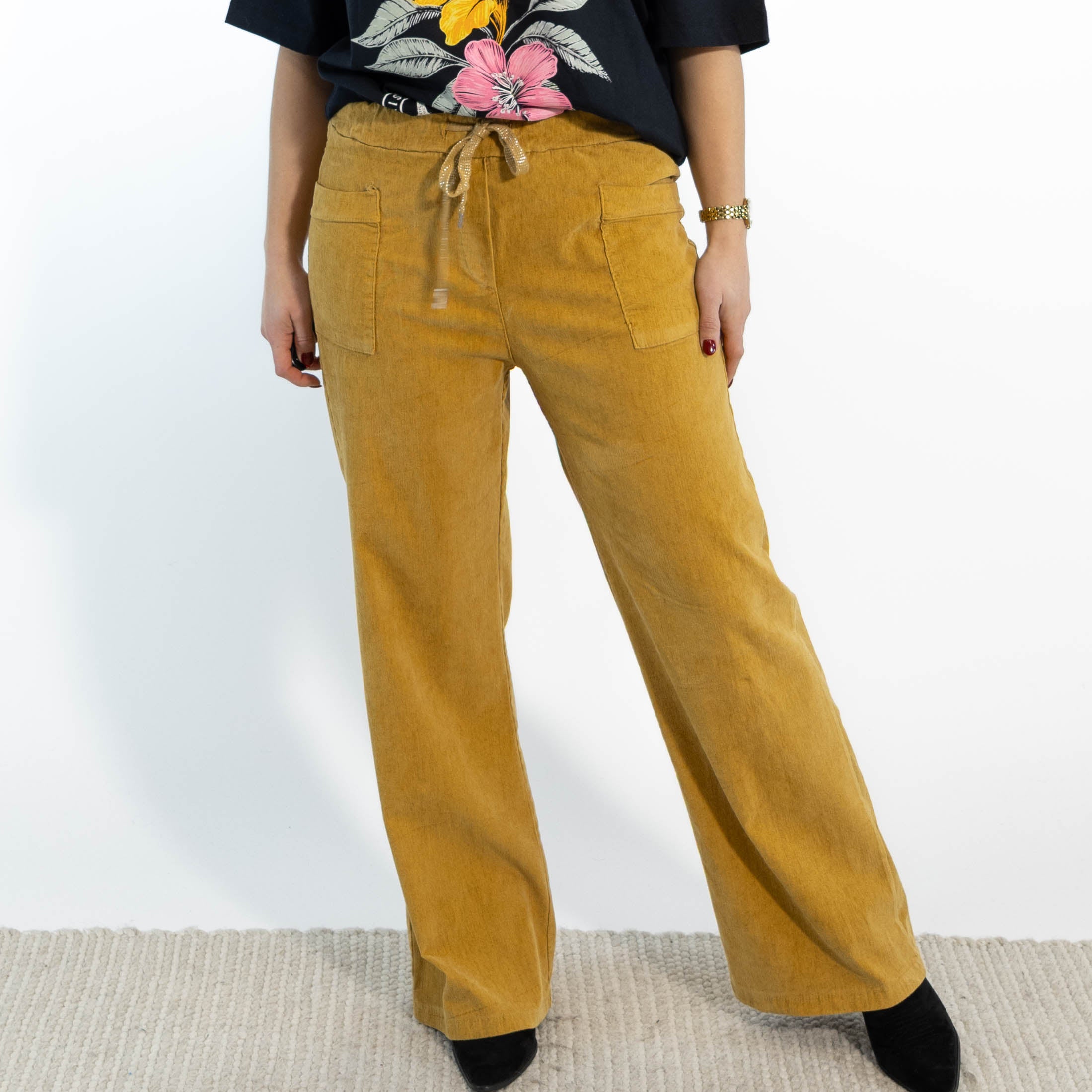 Christy fløjlsbukser, Camel