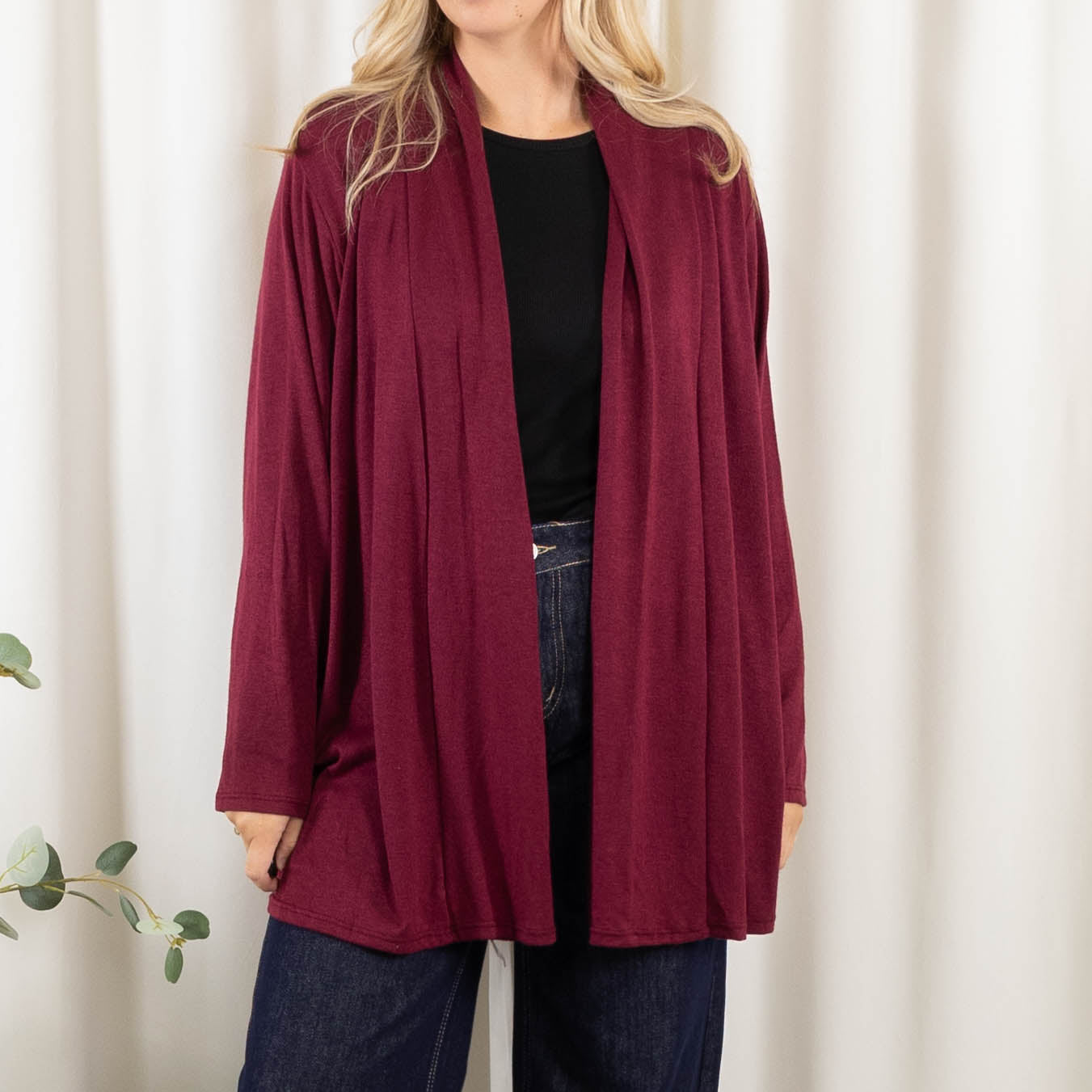 Alicia cardigan, Bordeaux