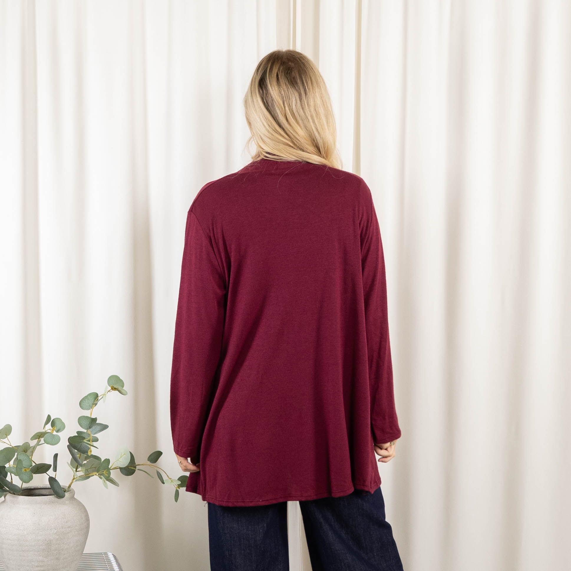 Alicia cardigan, Bordeaux