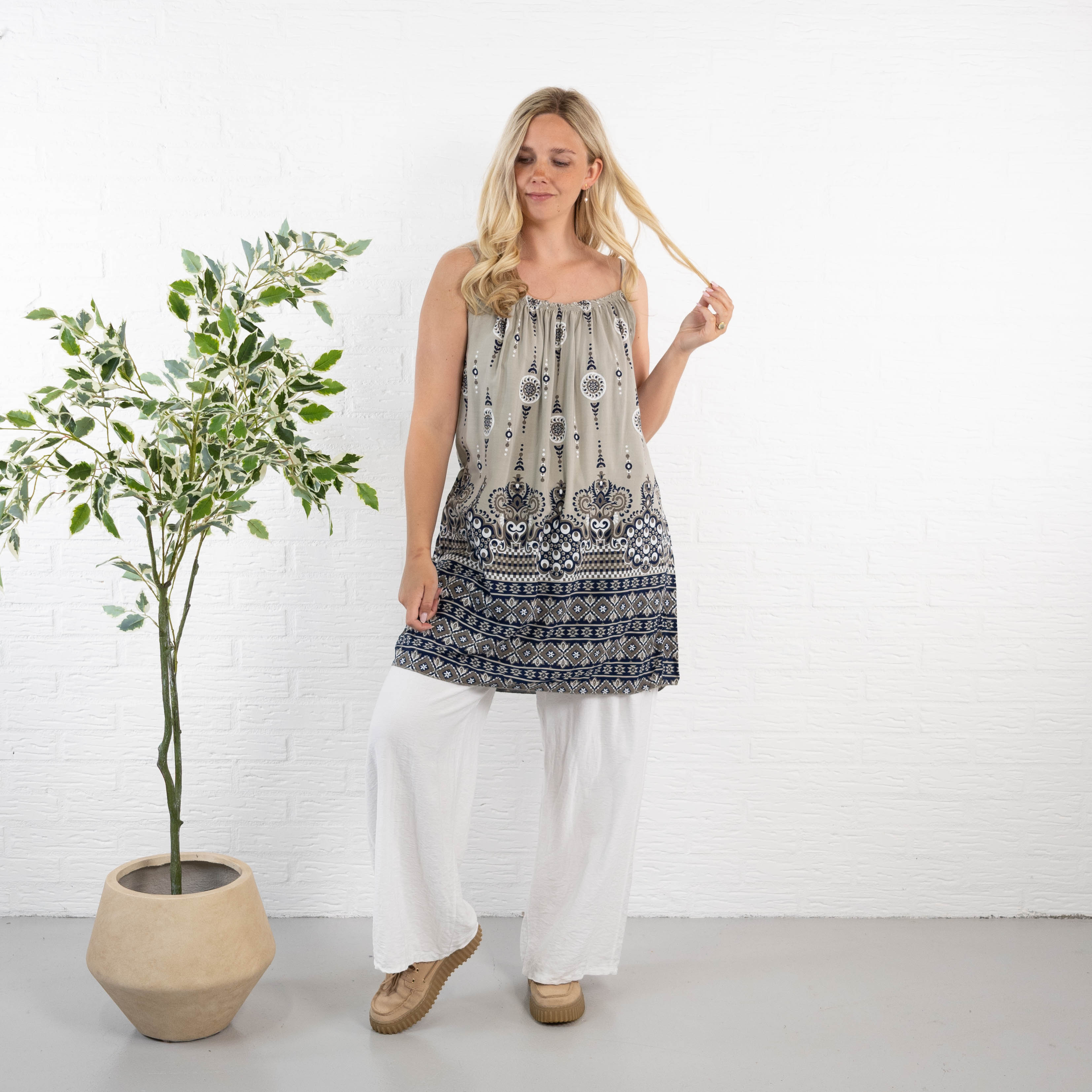 Rumor tunika/top, Taupe