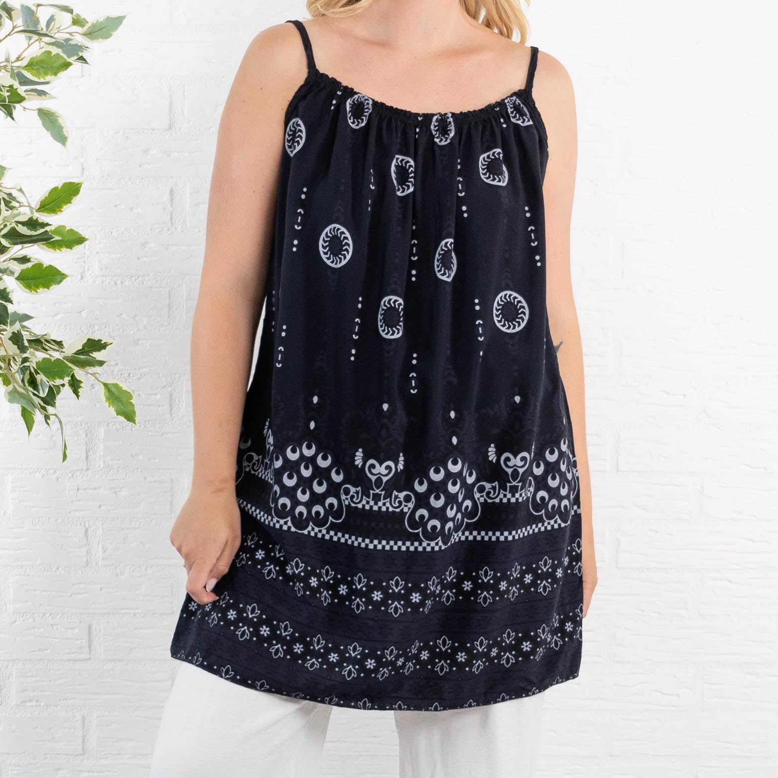 Rumor tunika/top, Sort