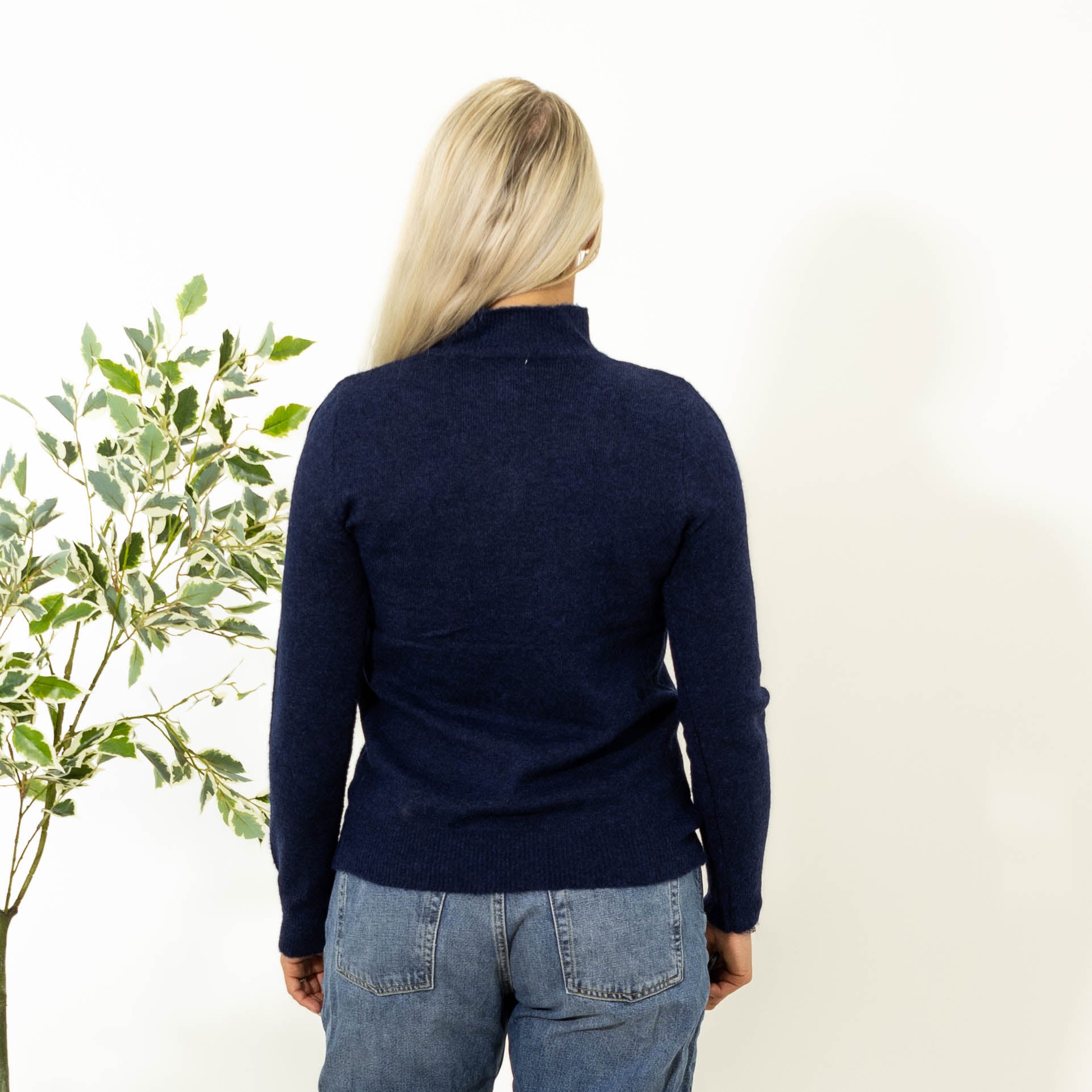 Zascha turtleneck strik, Navy
