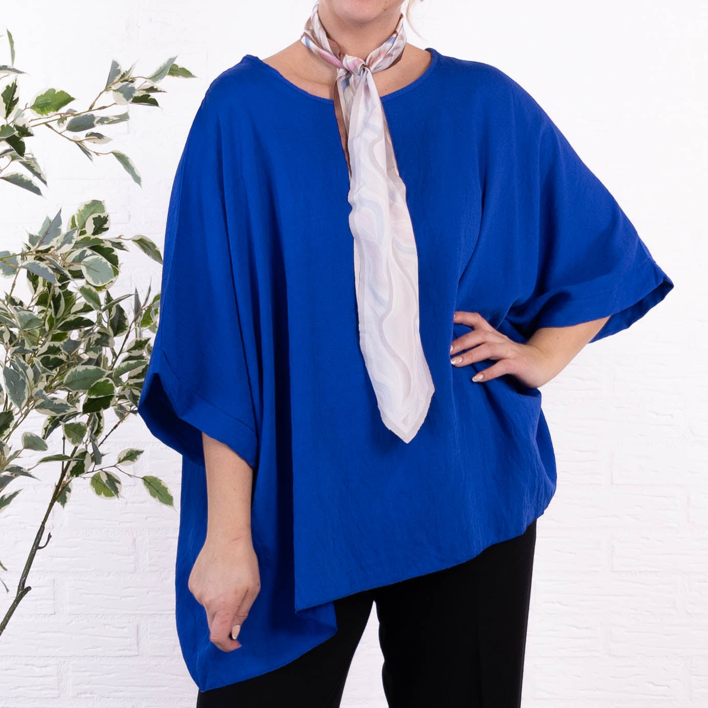 Charly poncho, Royal blue