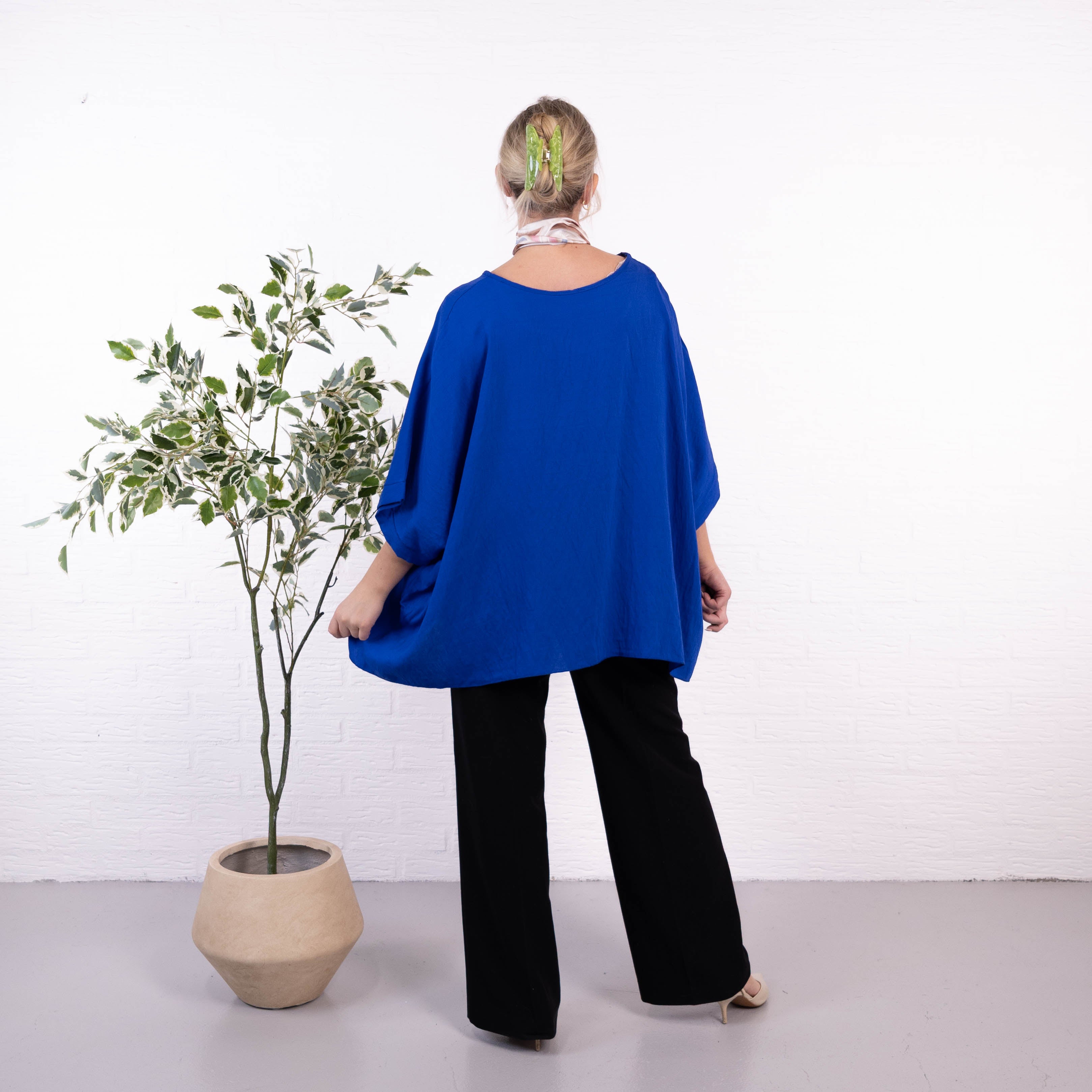 Charly poncho, Royal blue