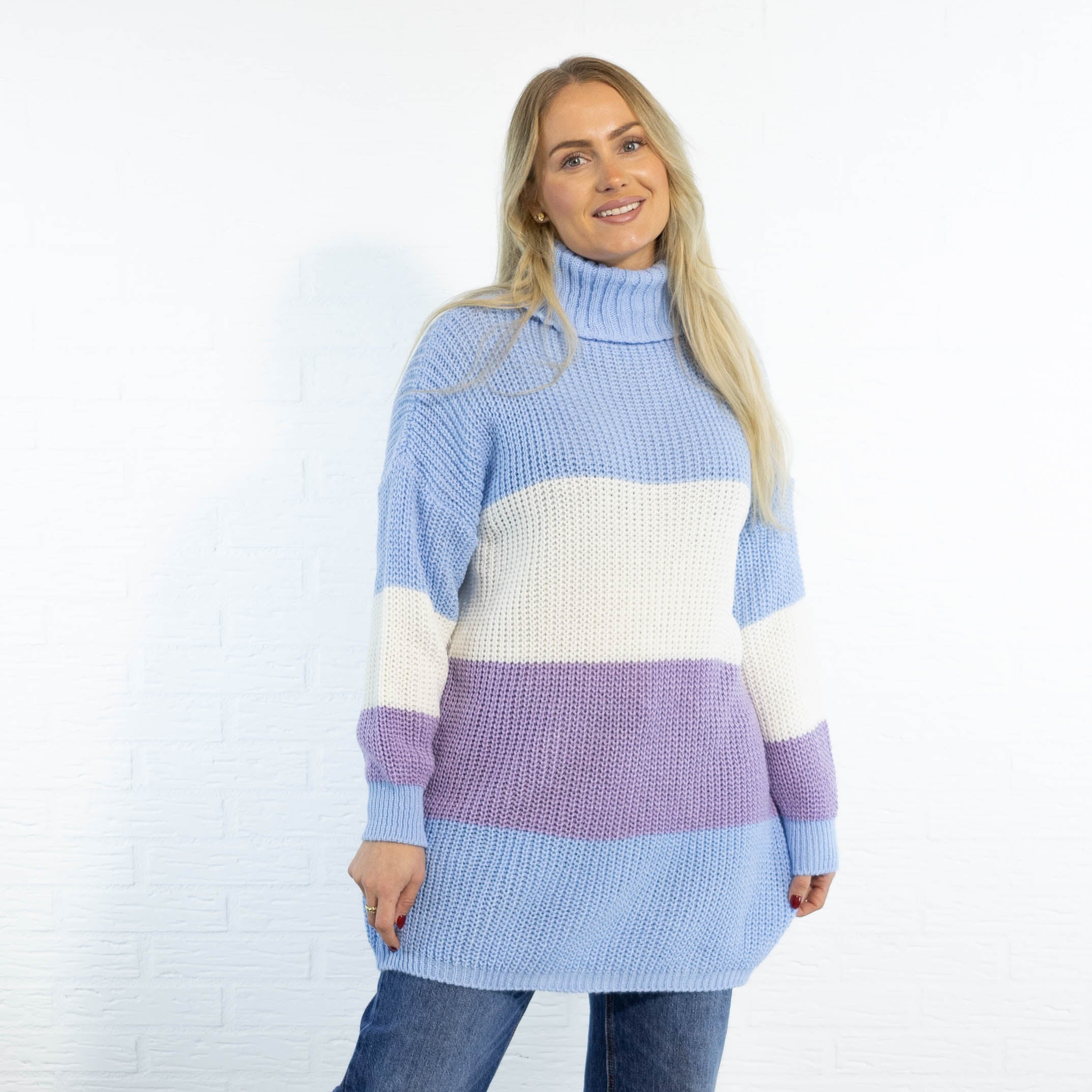 Matilde strik, Lyseblå