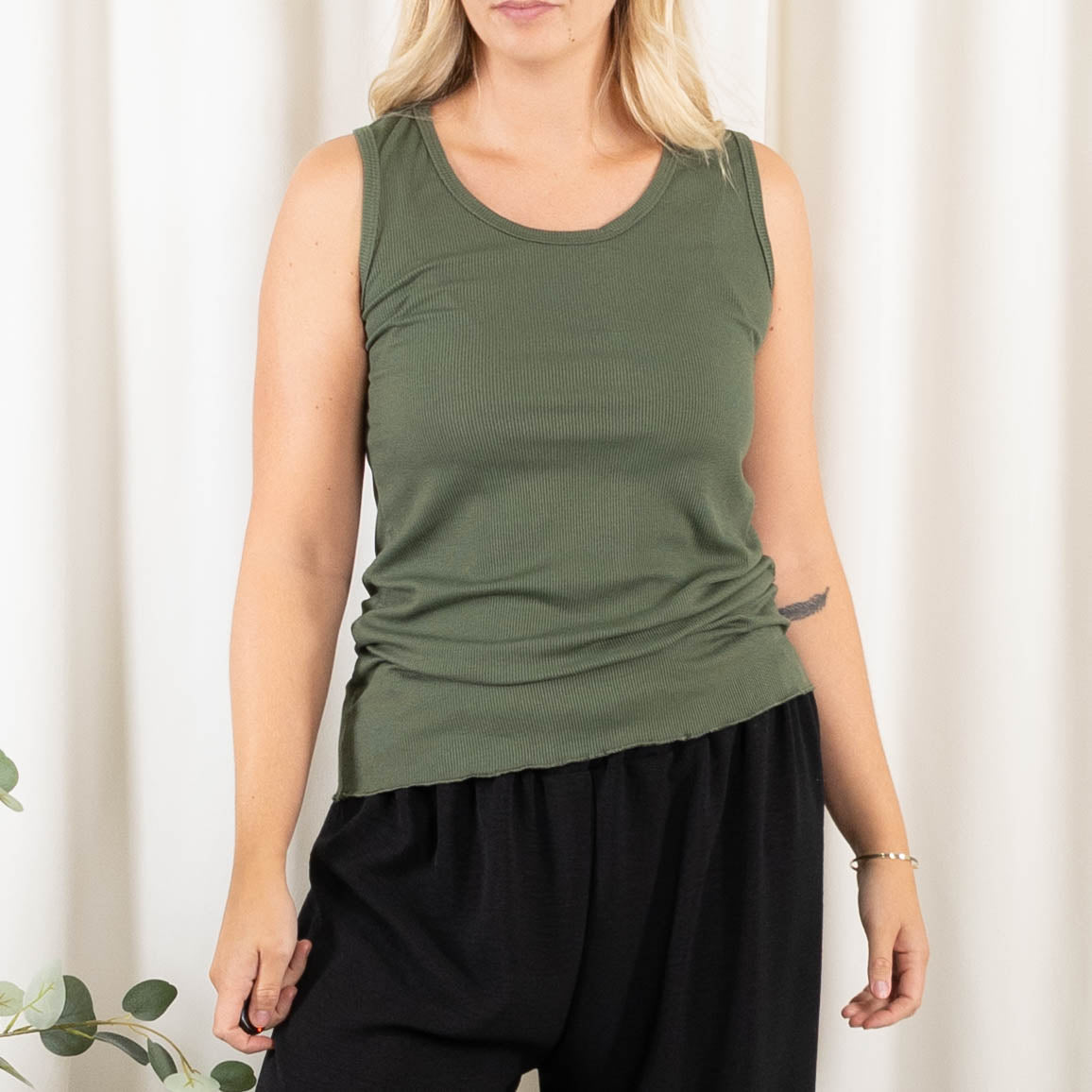 Nina top, Khaki