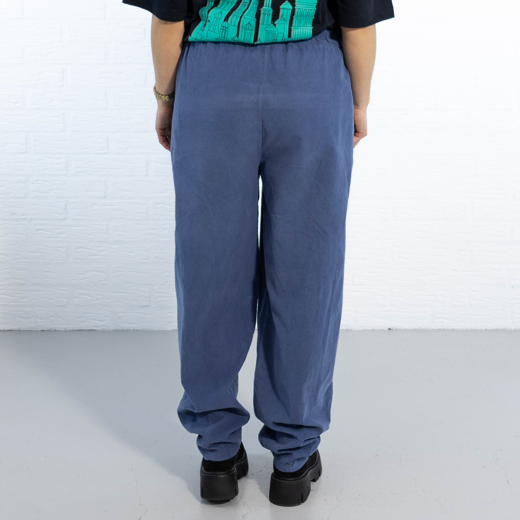 Brenda baggy bukser, Dueblå