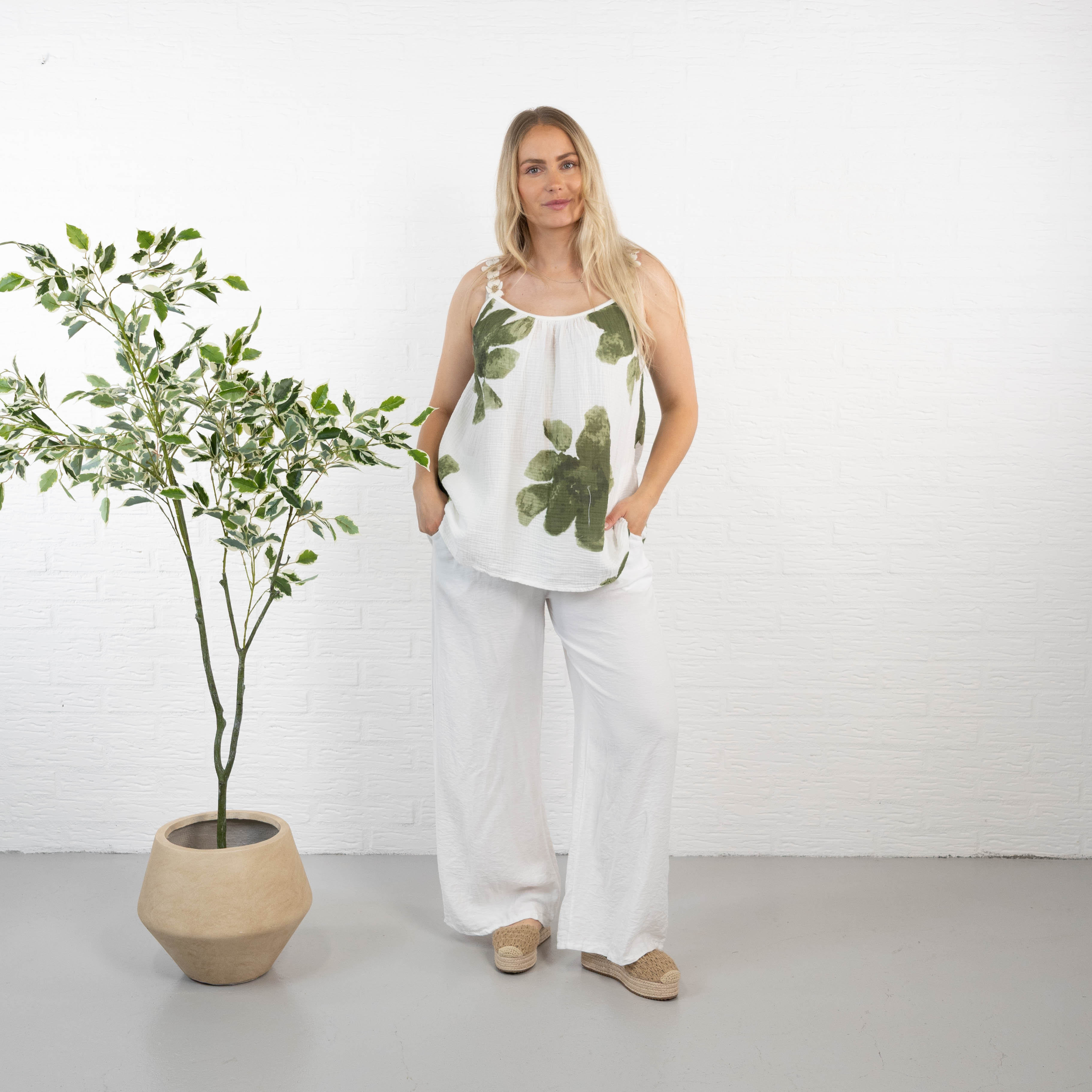 Ludmilla top, Khaki