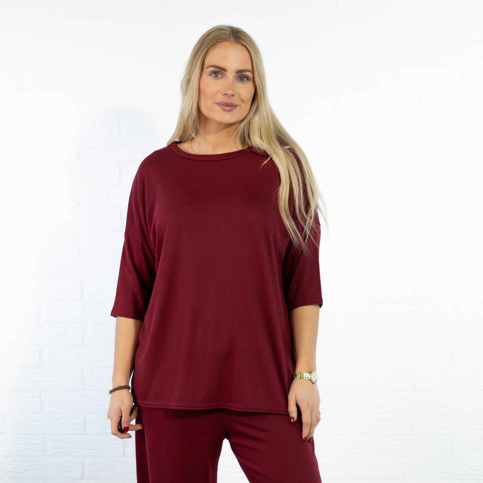 Vilja t-shirt, Bordeaux