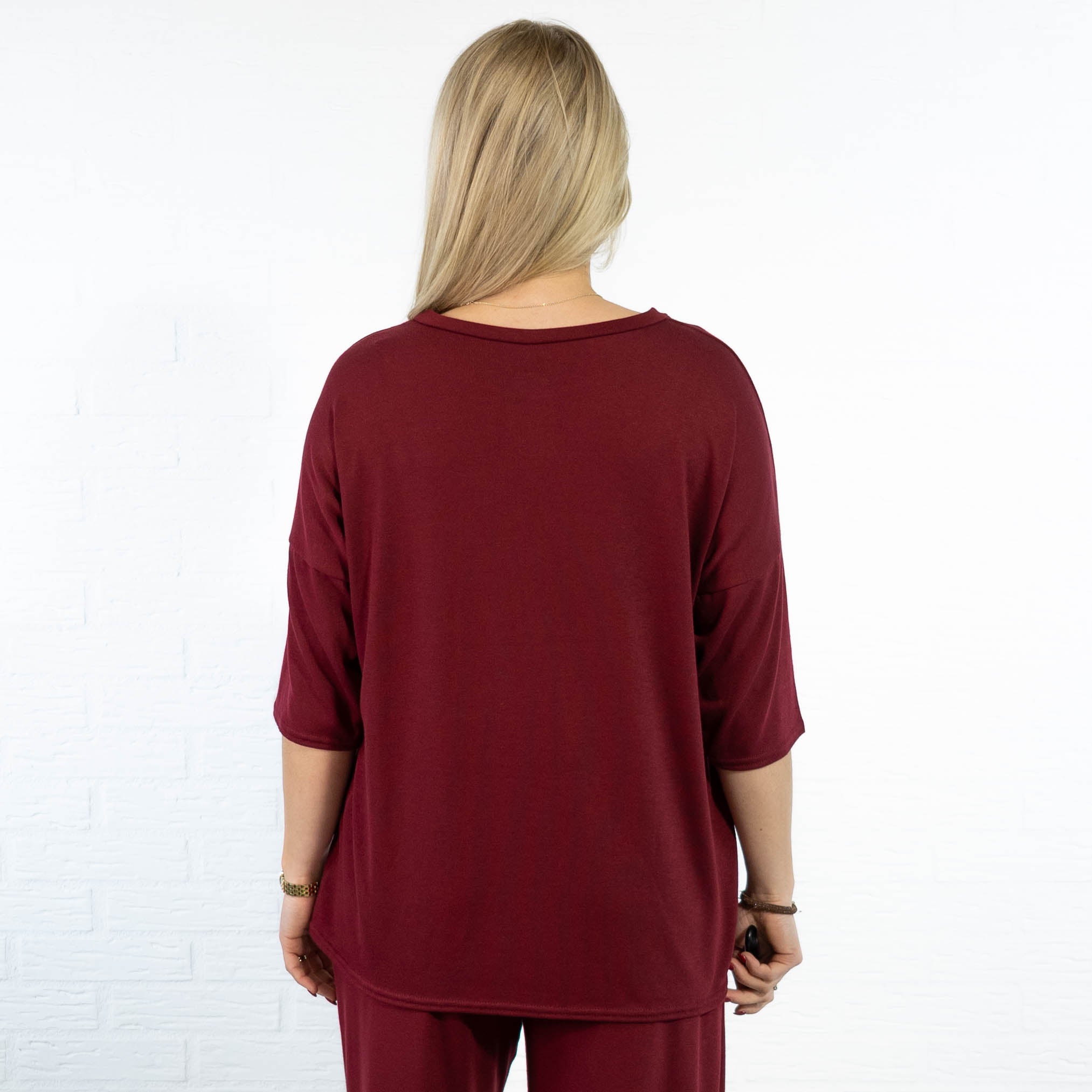 Vilja t-shirt, Bordeaux