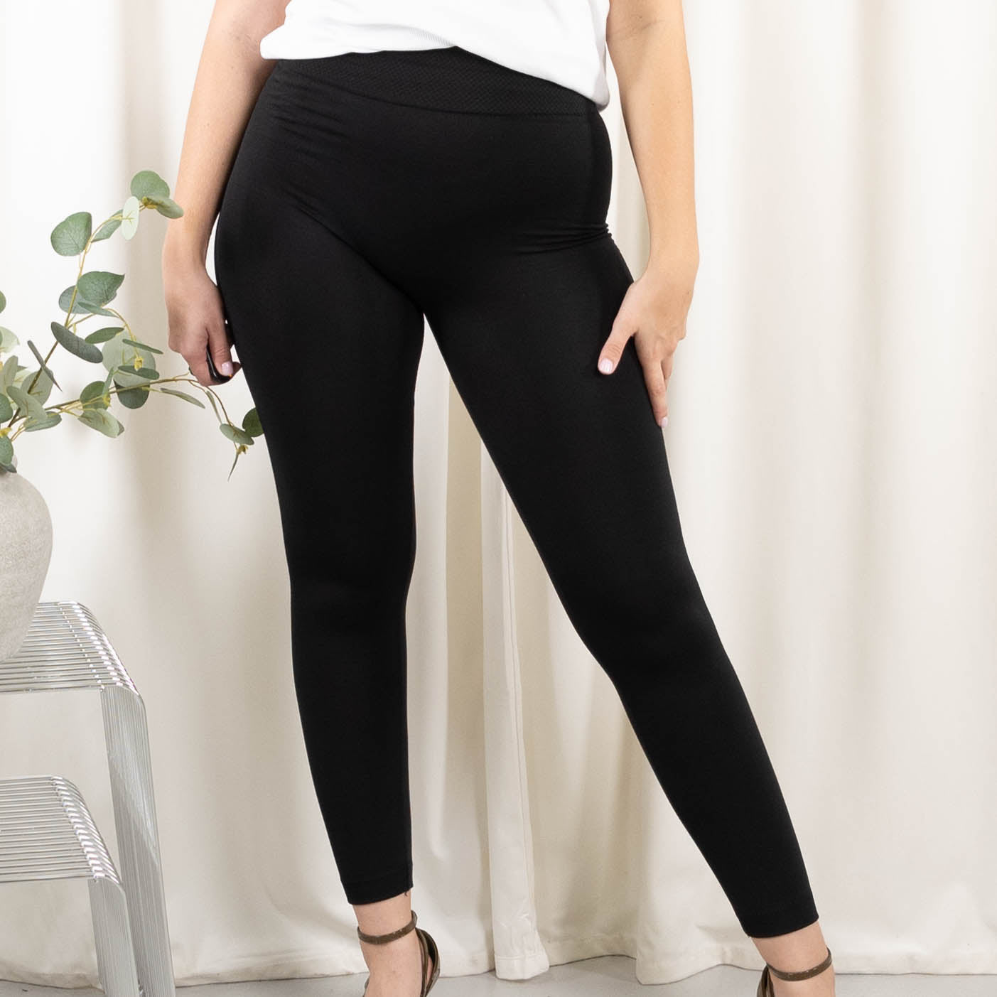 Dina termo leggings, Sort
