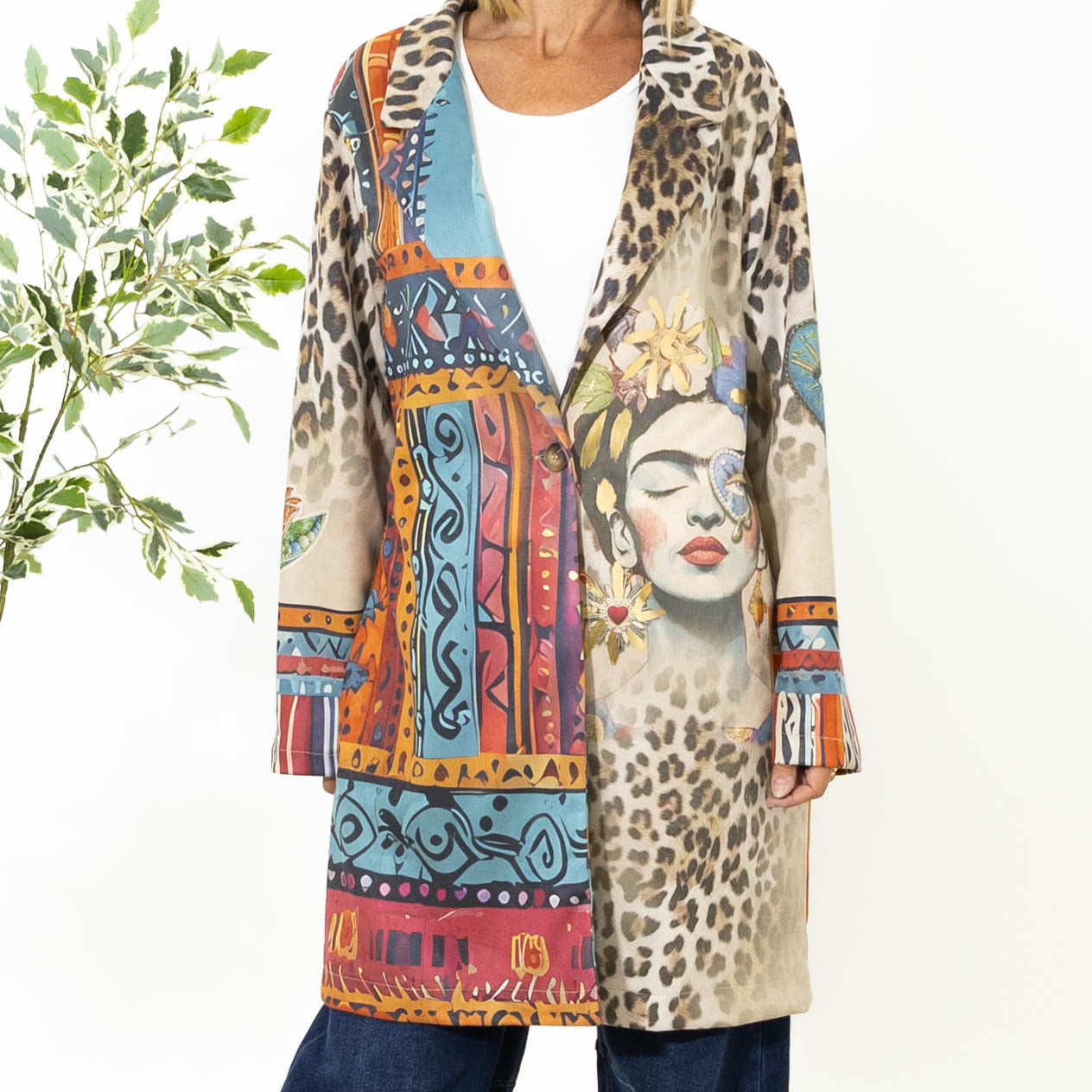 Domino Ruskindsjakke, Beige
