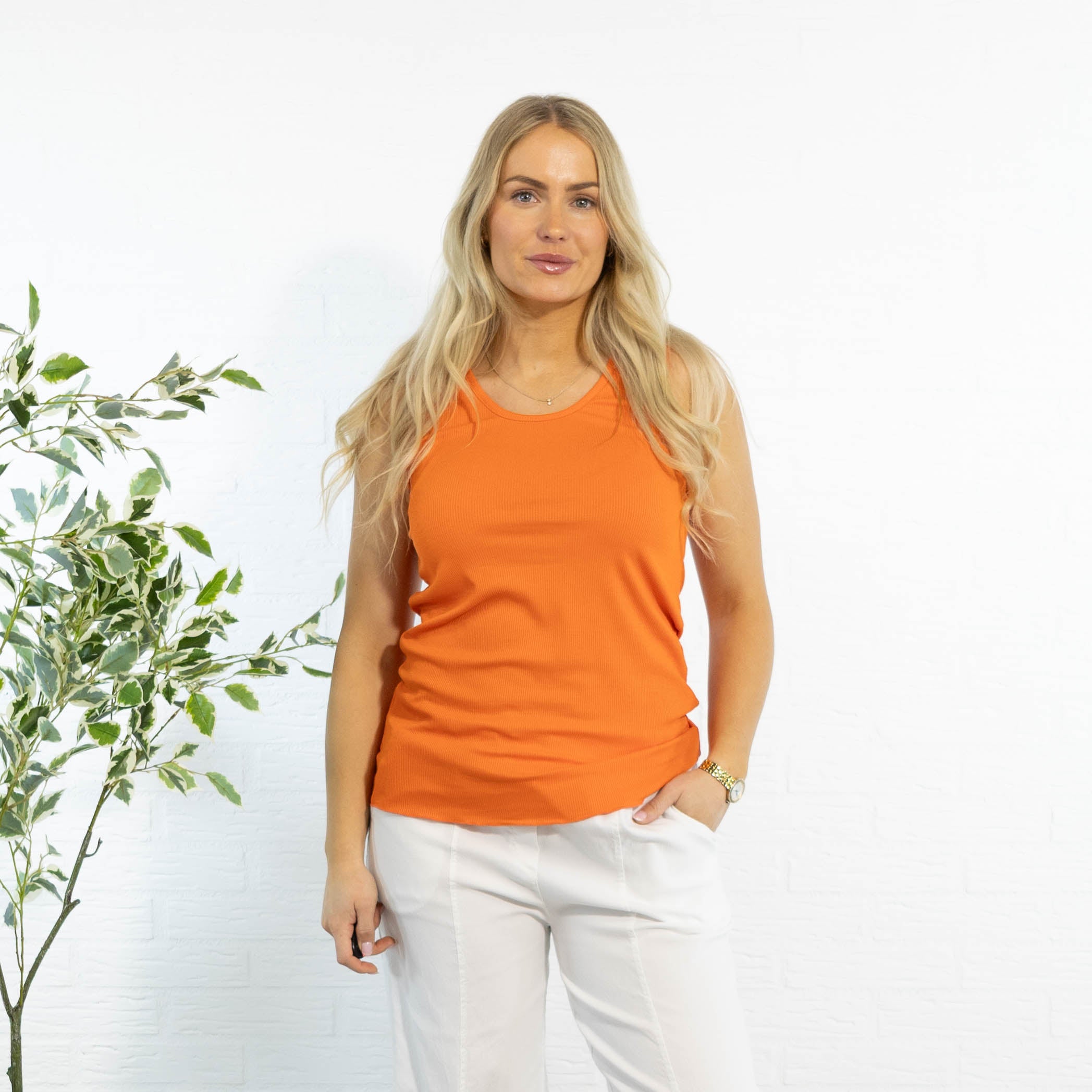 Nina top, Orange