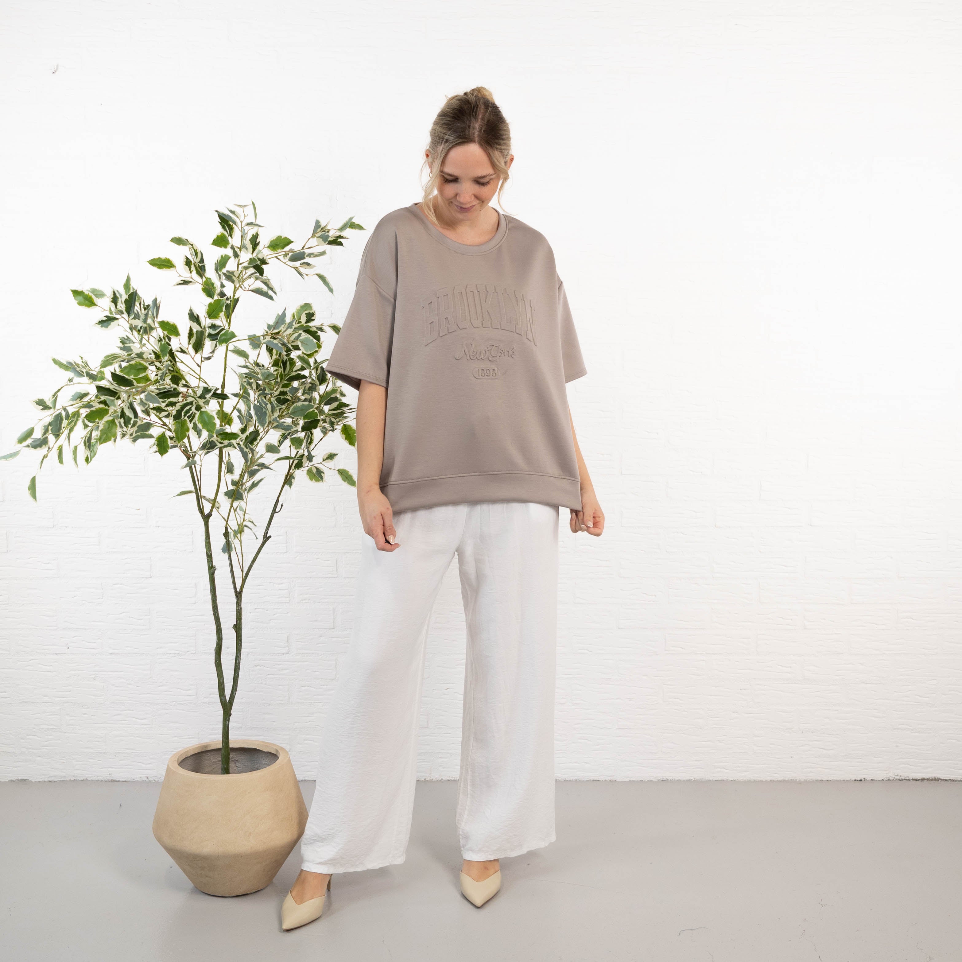 Kisa sweatshirt, Taupe
