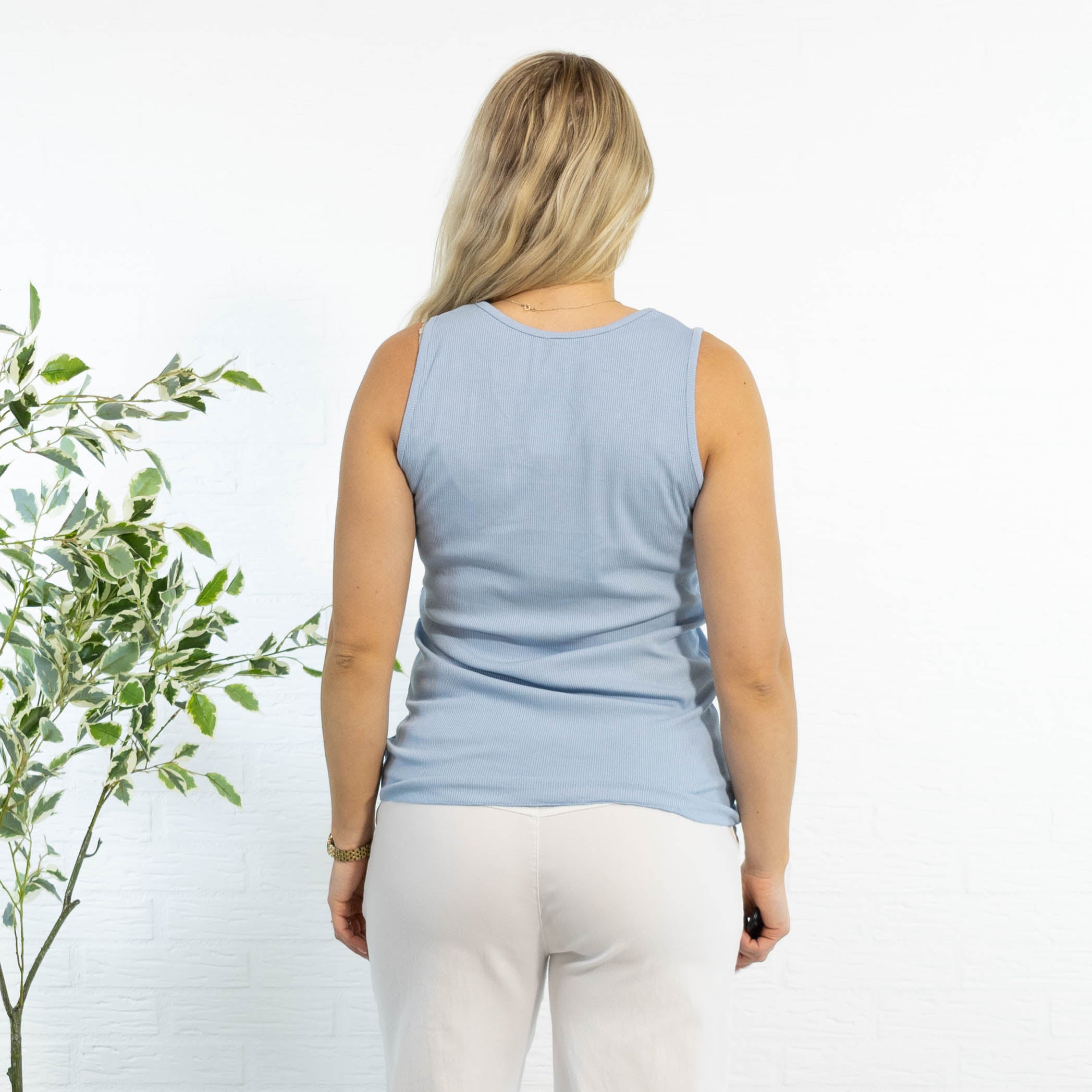 Nina top, Lyseblå