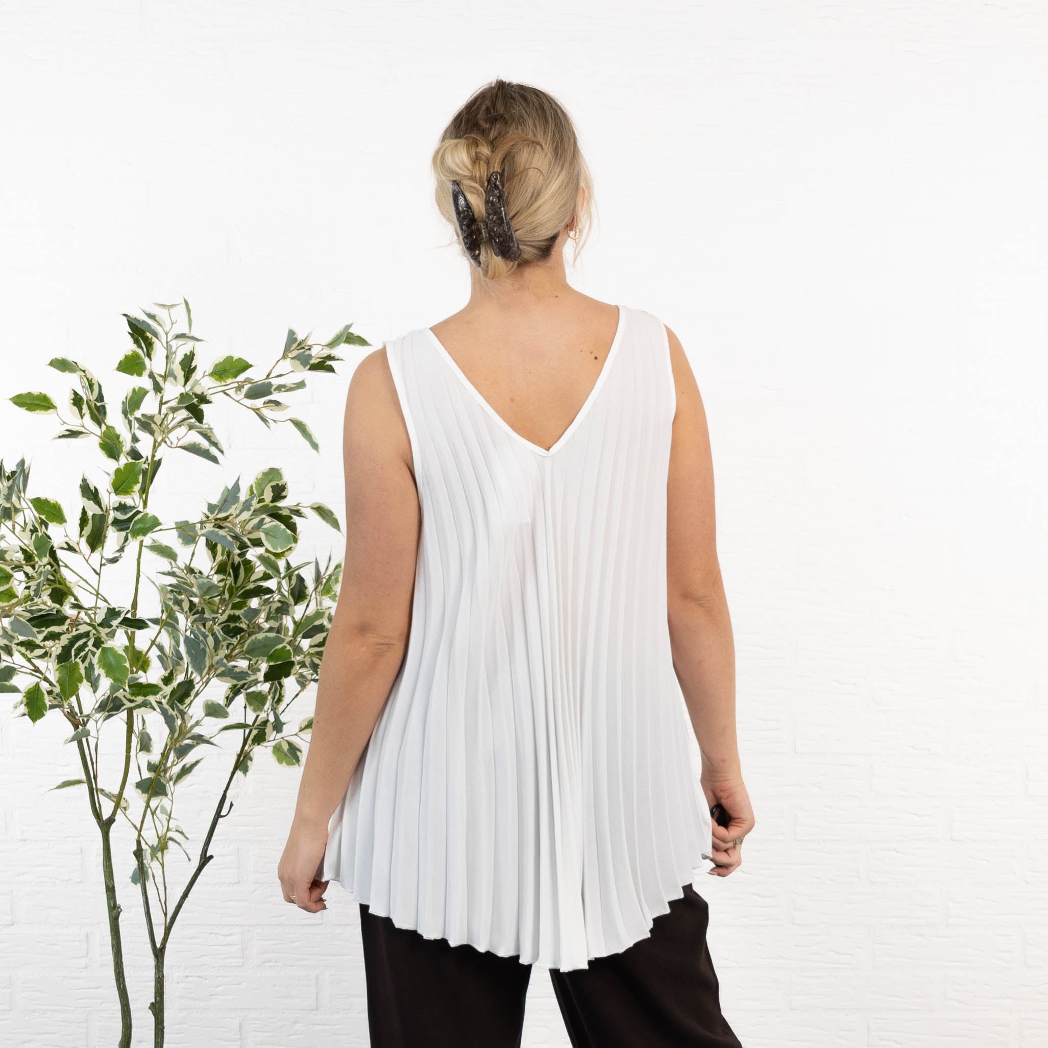 Gemma top, Hvid