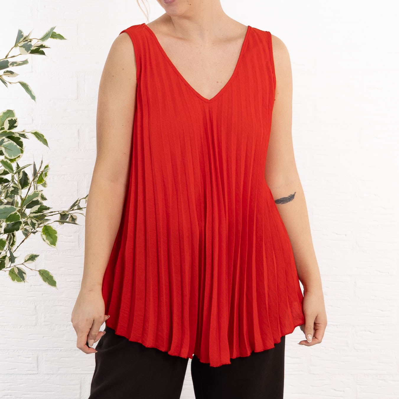 Gemma top, Rød