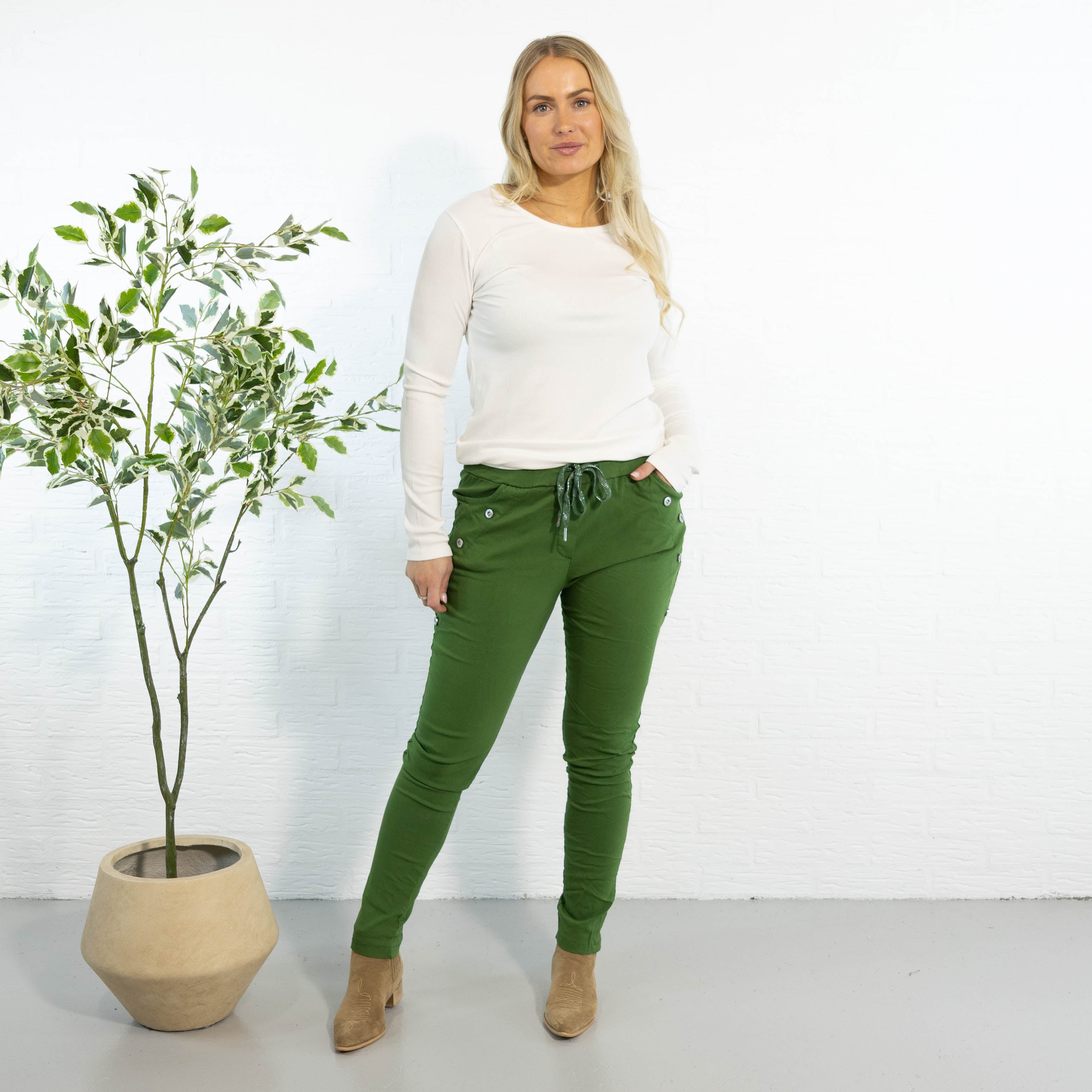 Ziggie bukser, Oliven