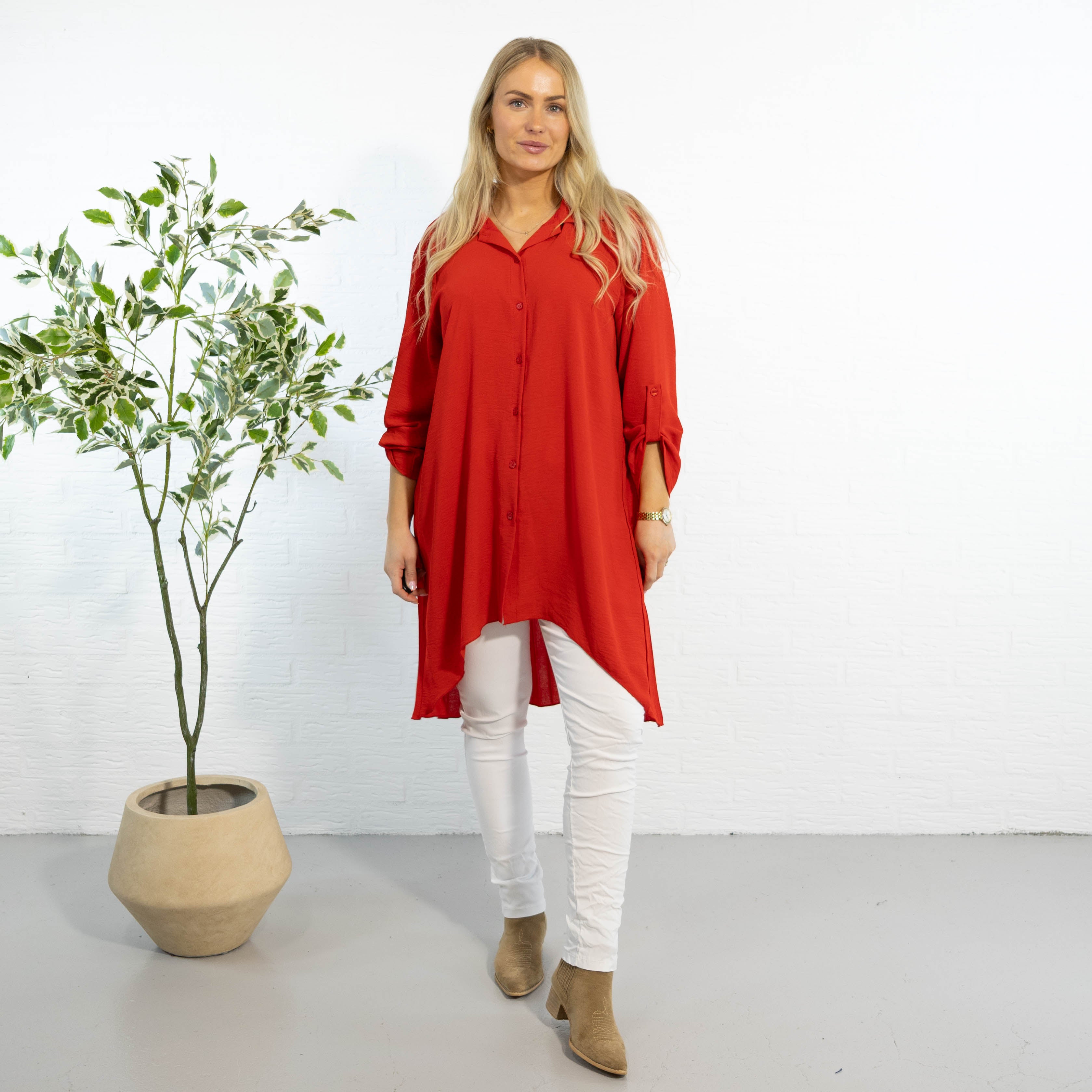 Dublin skjorte tunika, Rød