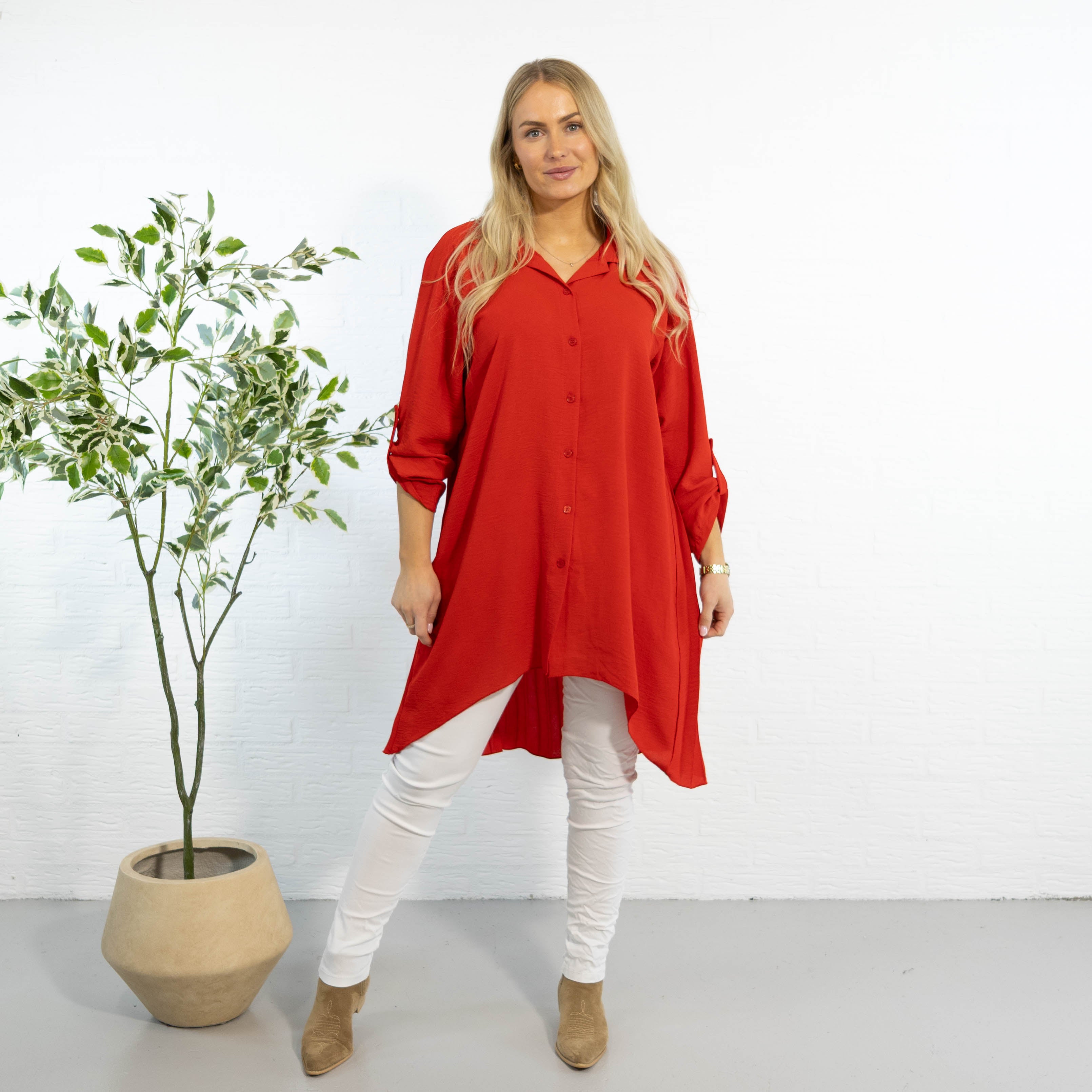 Dublin skjorte tunika, Rød