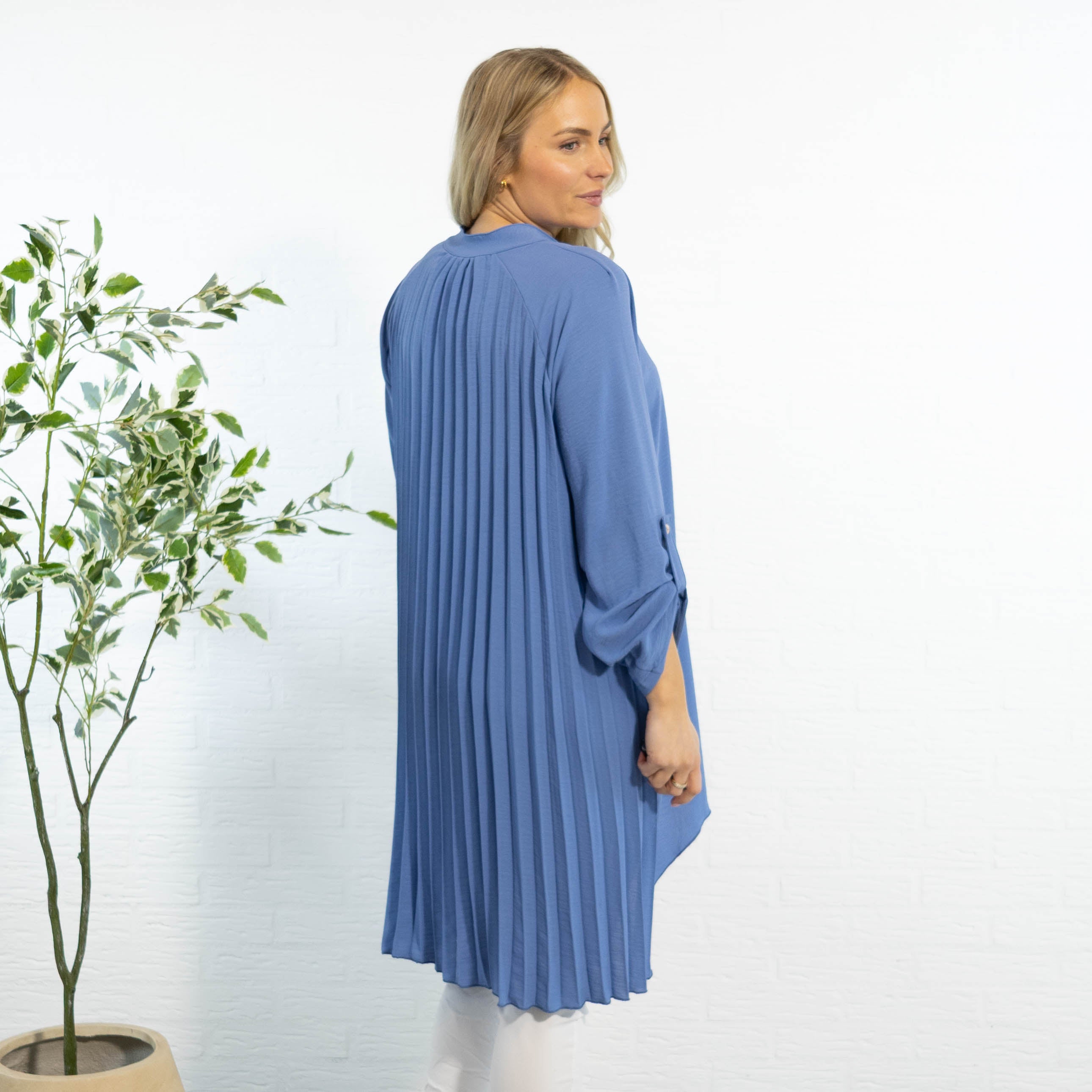 Derry skjorte tunika, Dueblå