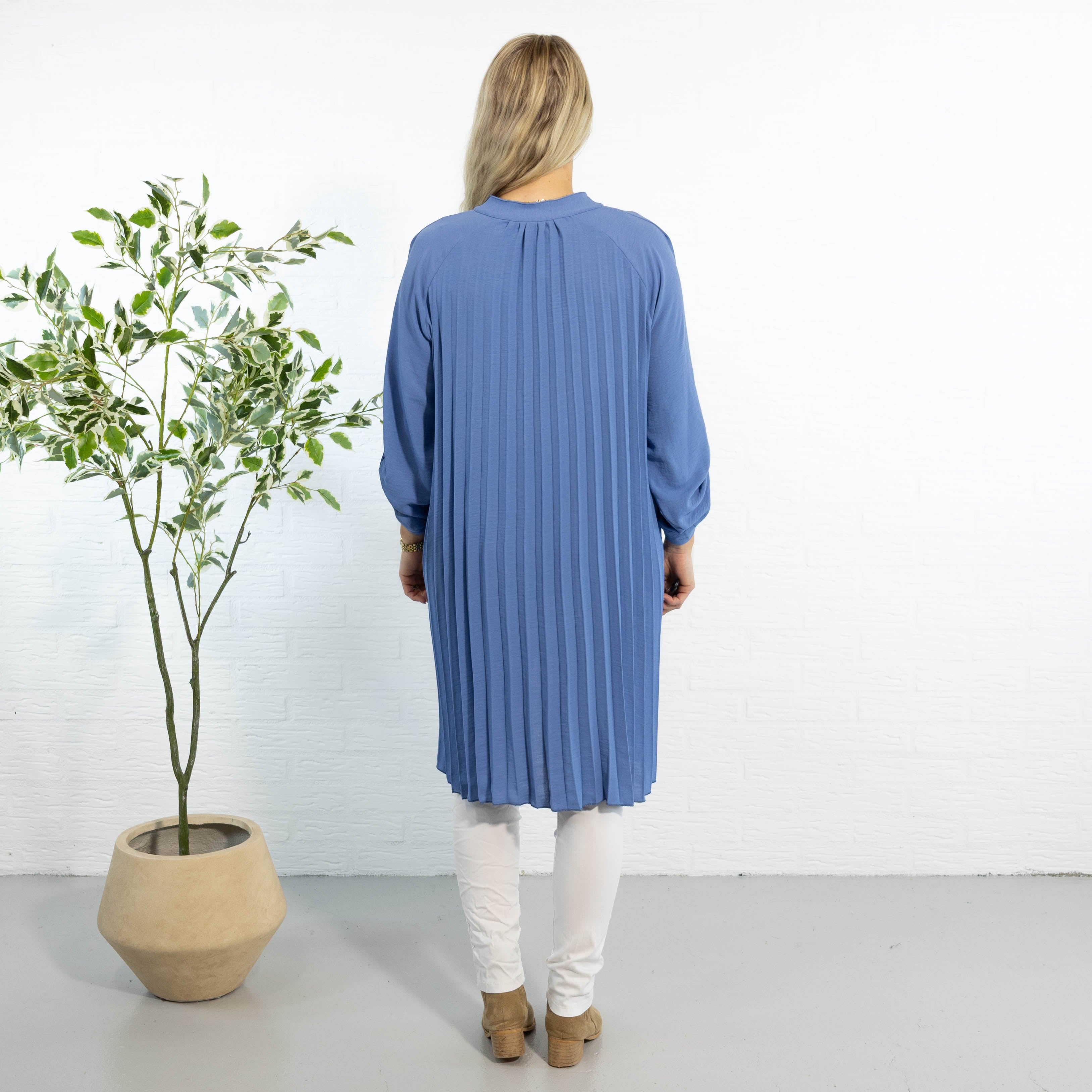 Derry skjorte tunika, Dueblå