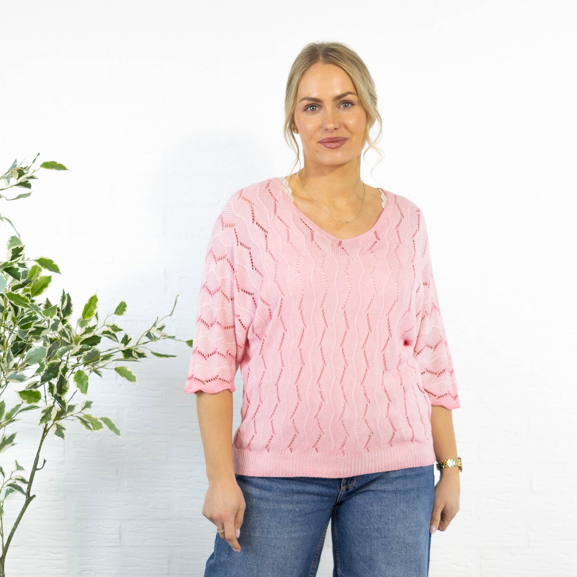 Selma strik, Lyserød