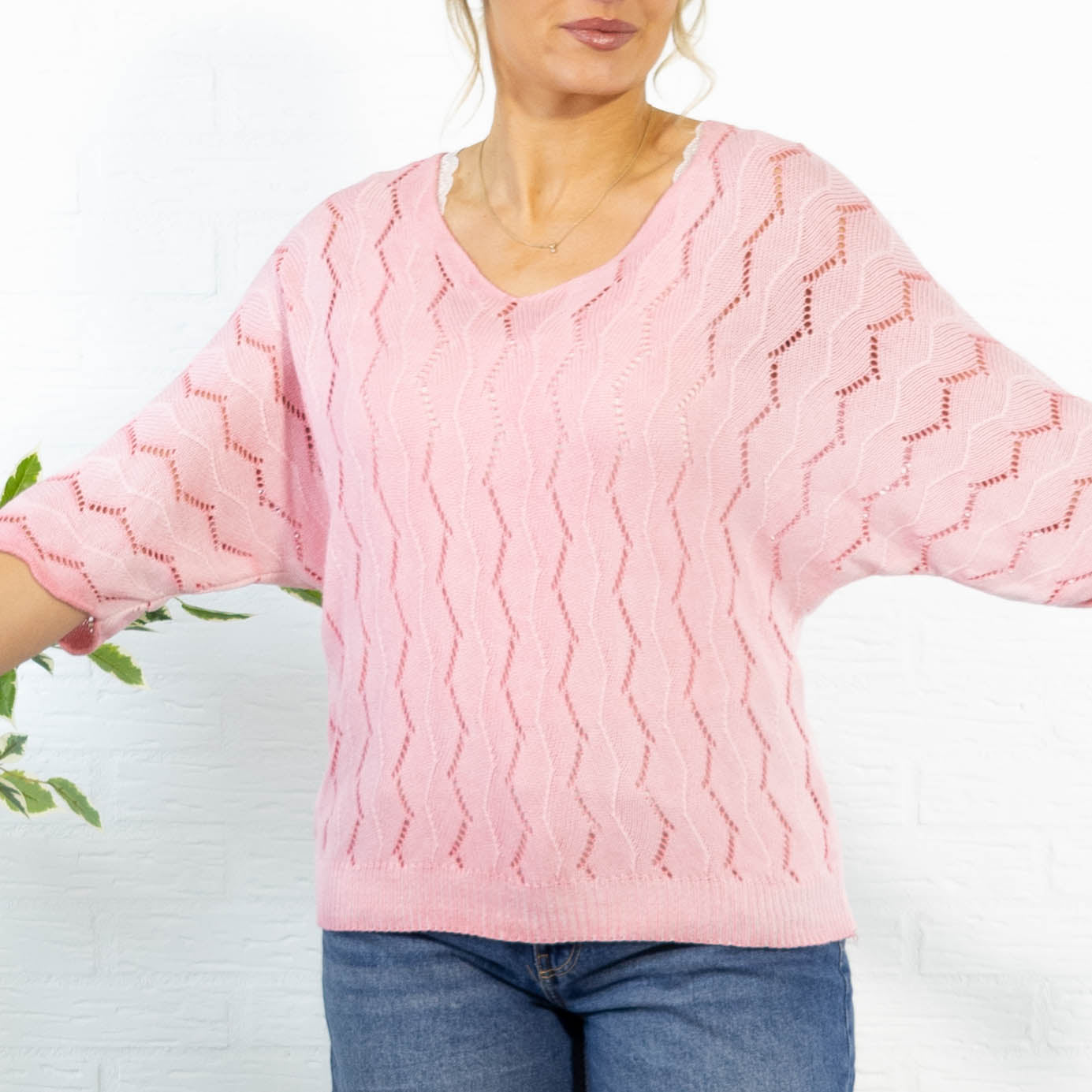 Selma strik, Lyserød