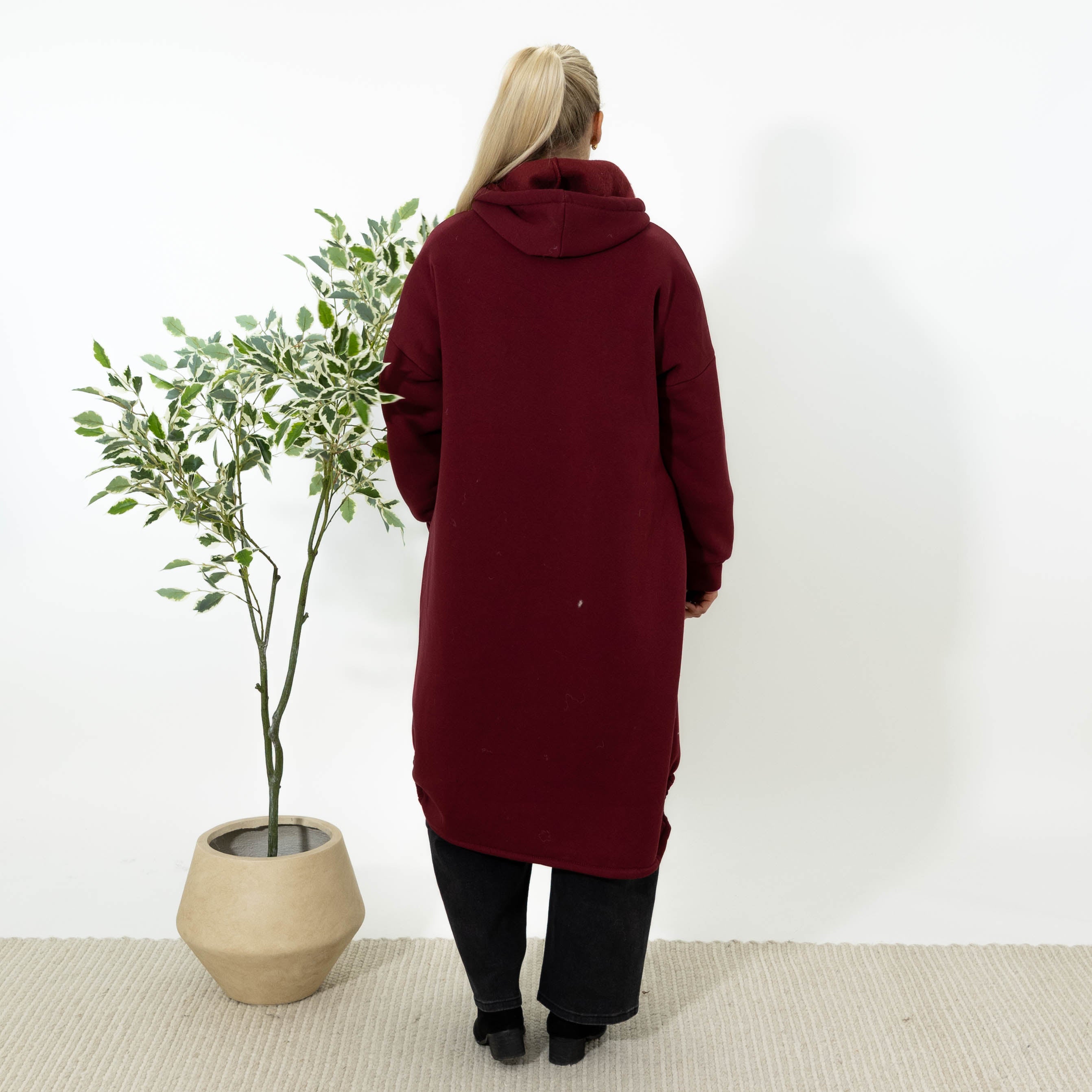 Hope sweatshirt jakke, Bordeaux