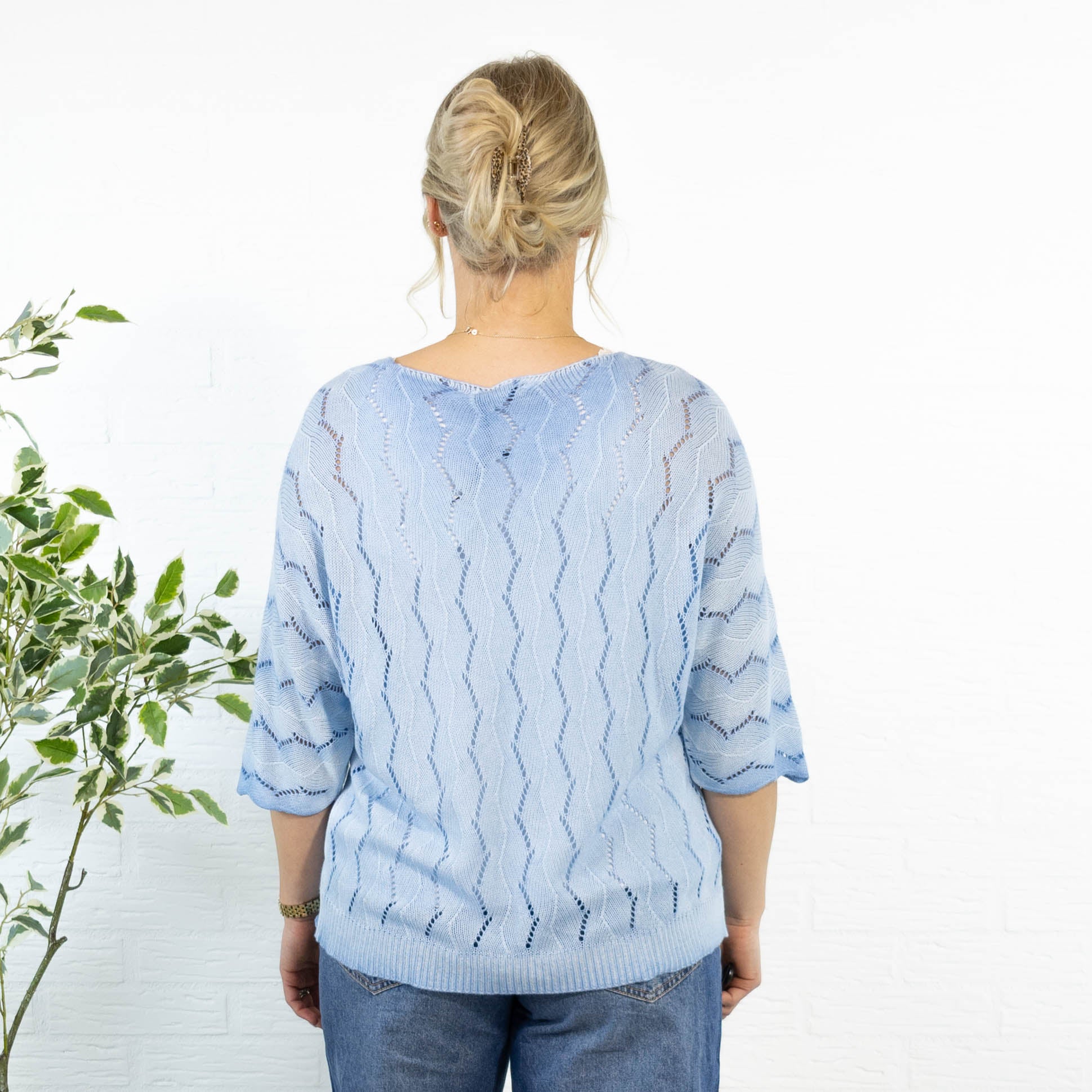 Selma strik, Lyseblå