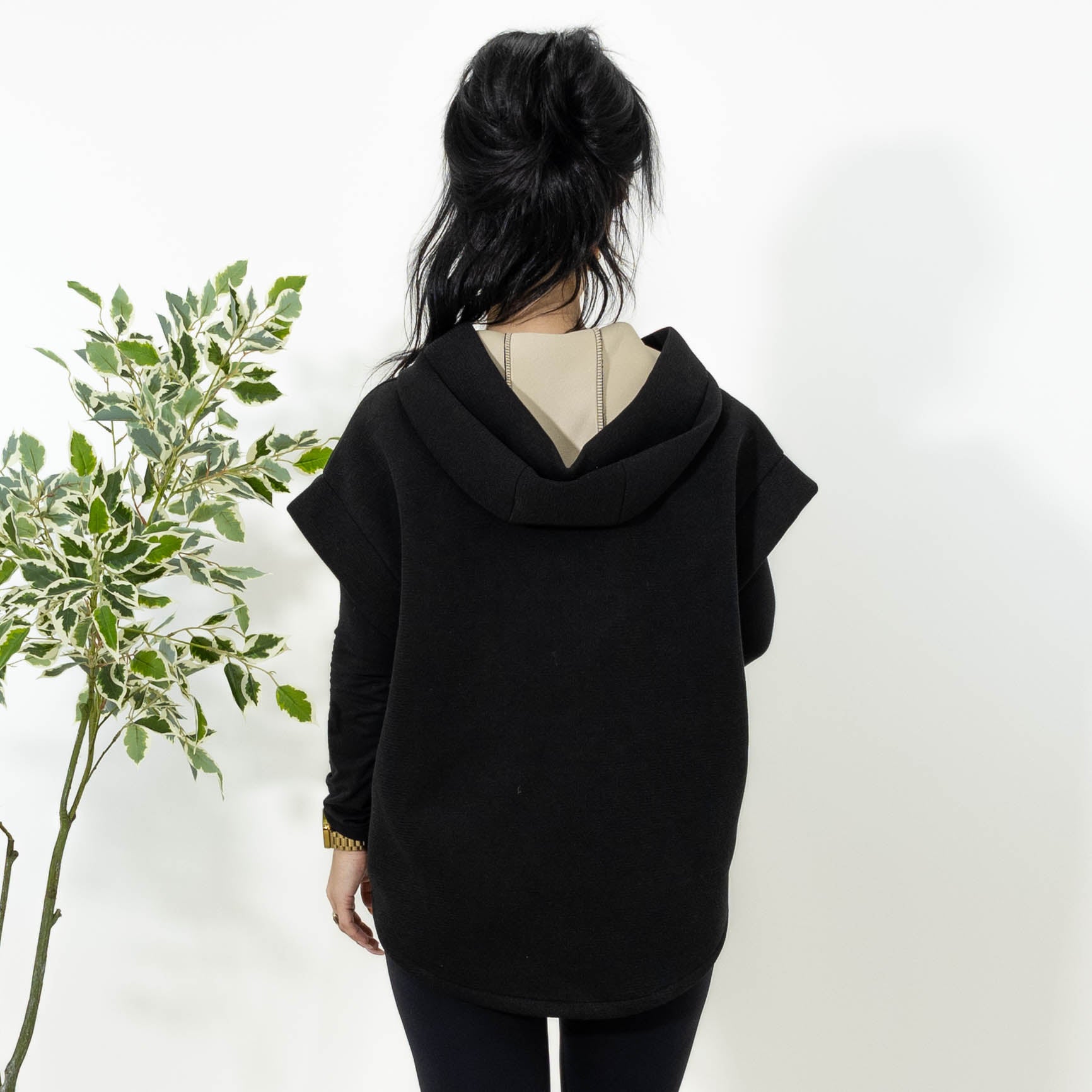 Molly sweat-vest, Sort