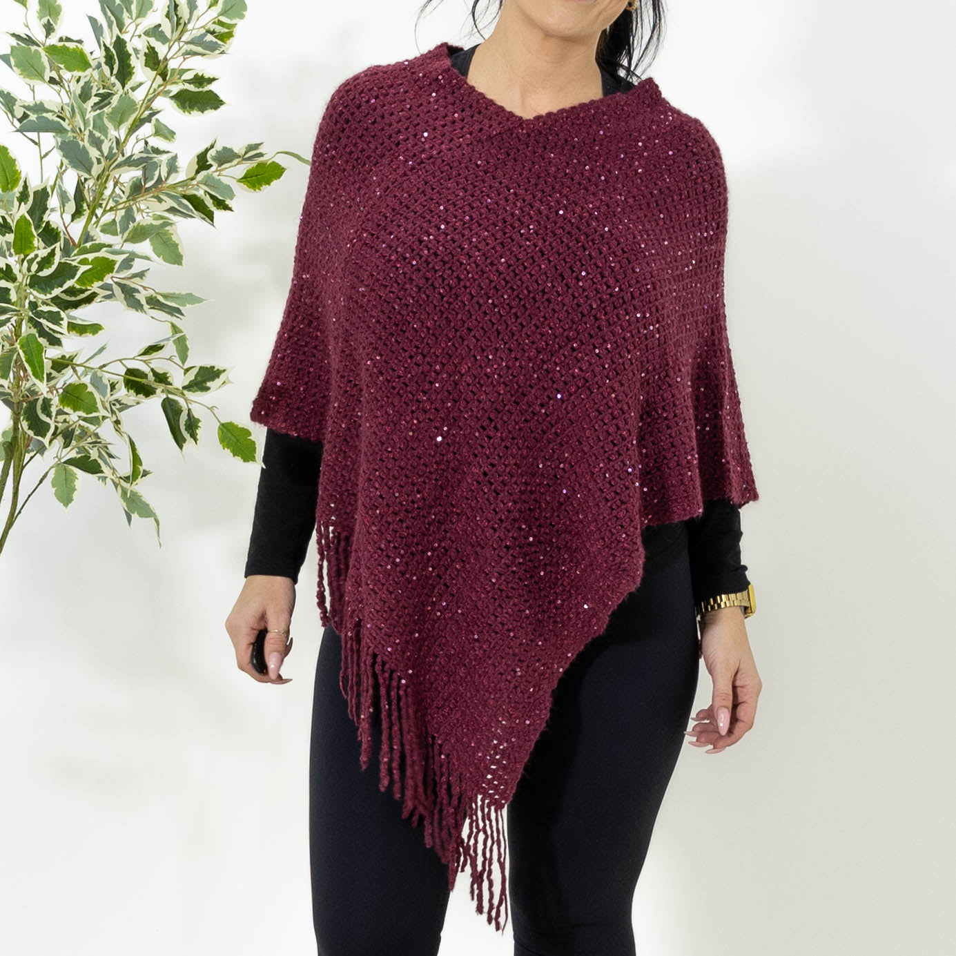 Mia poncho, Bordeaux
