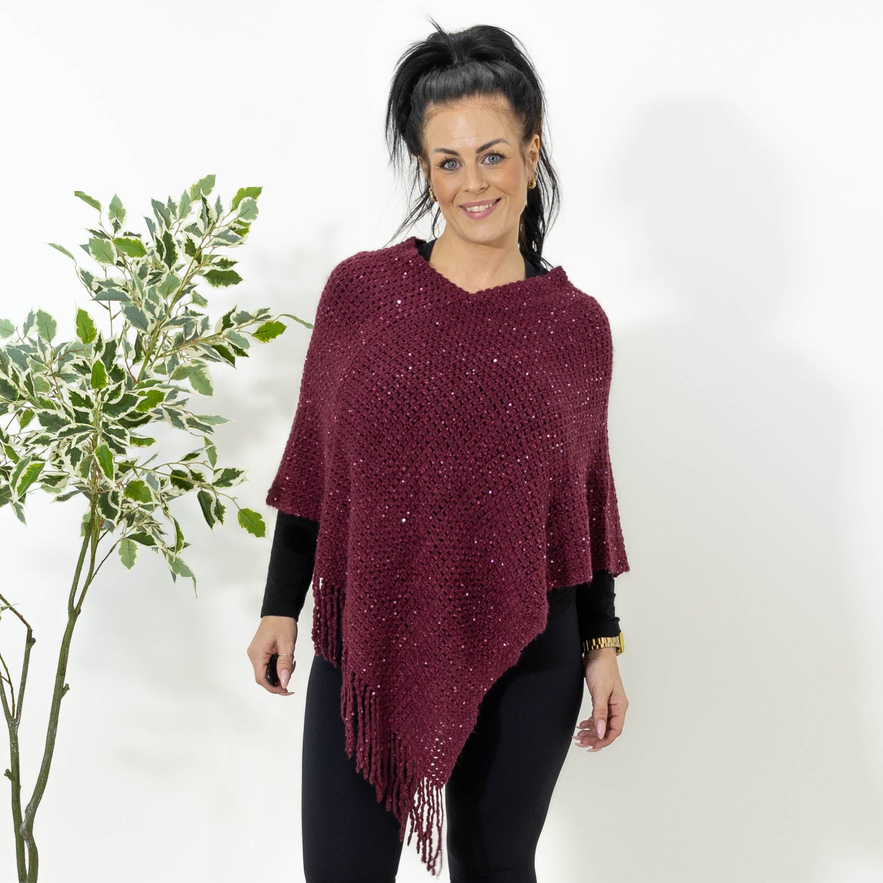 Mia poncho, Bordeaux
