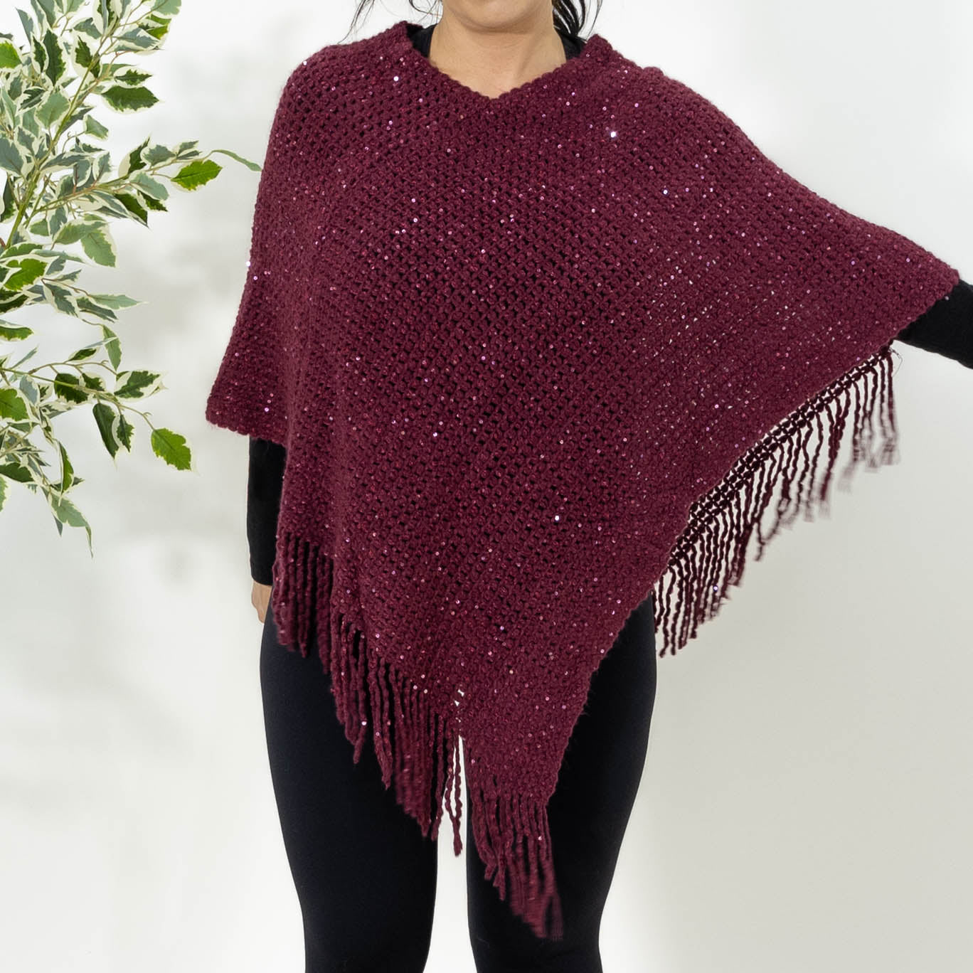 Mia poncho, Bordeaux