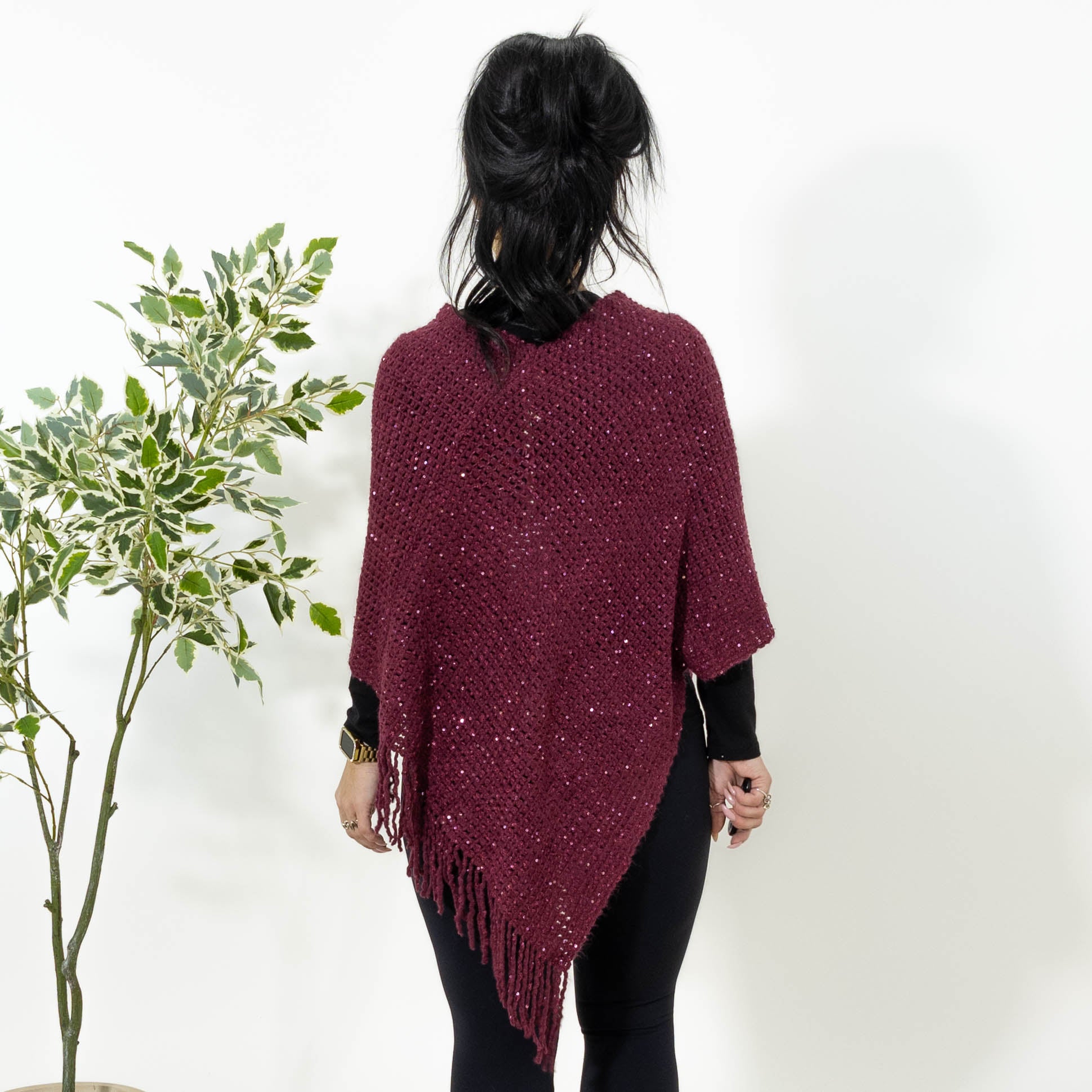 Mia poncho, Bordeaux