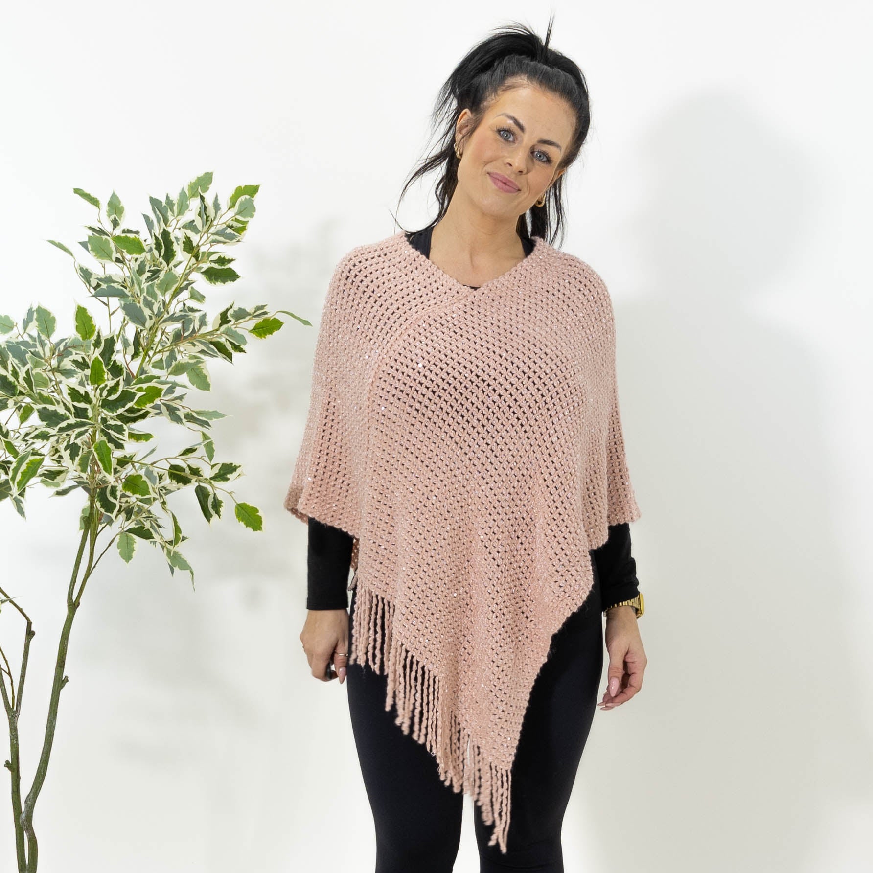 Mia poncho, Lyserød